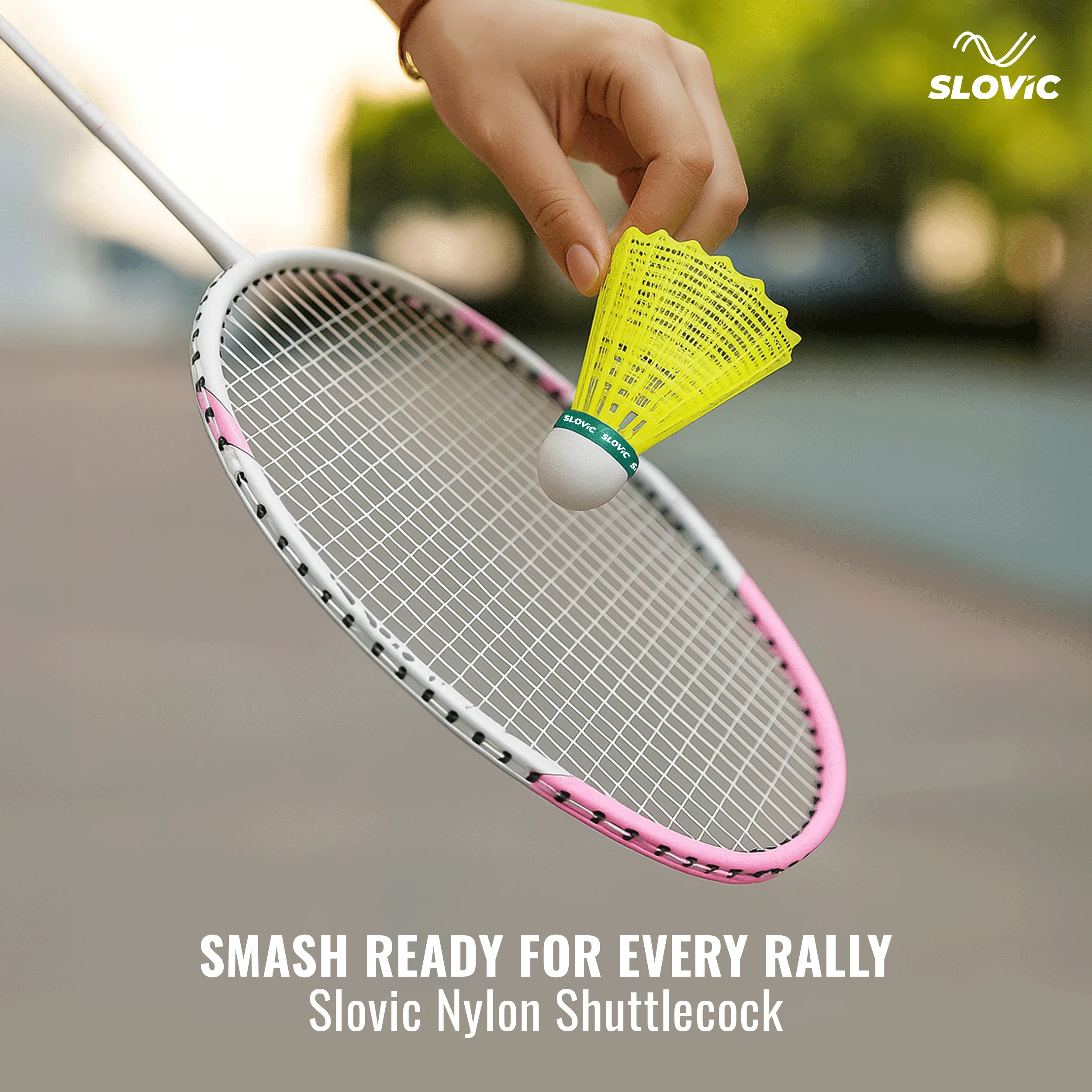 Slovic Nylon Badminton Shuttlecock - Pack of 6 - Image 2