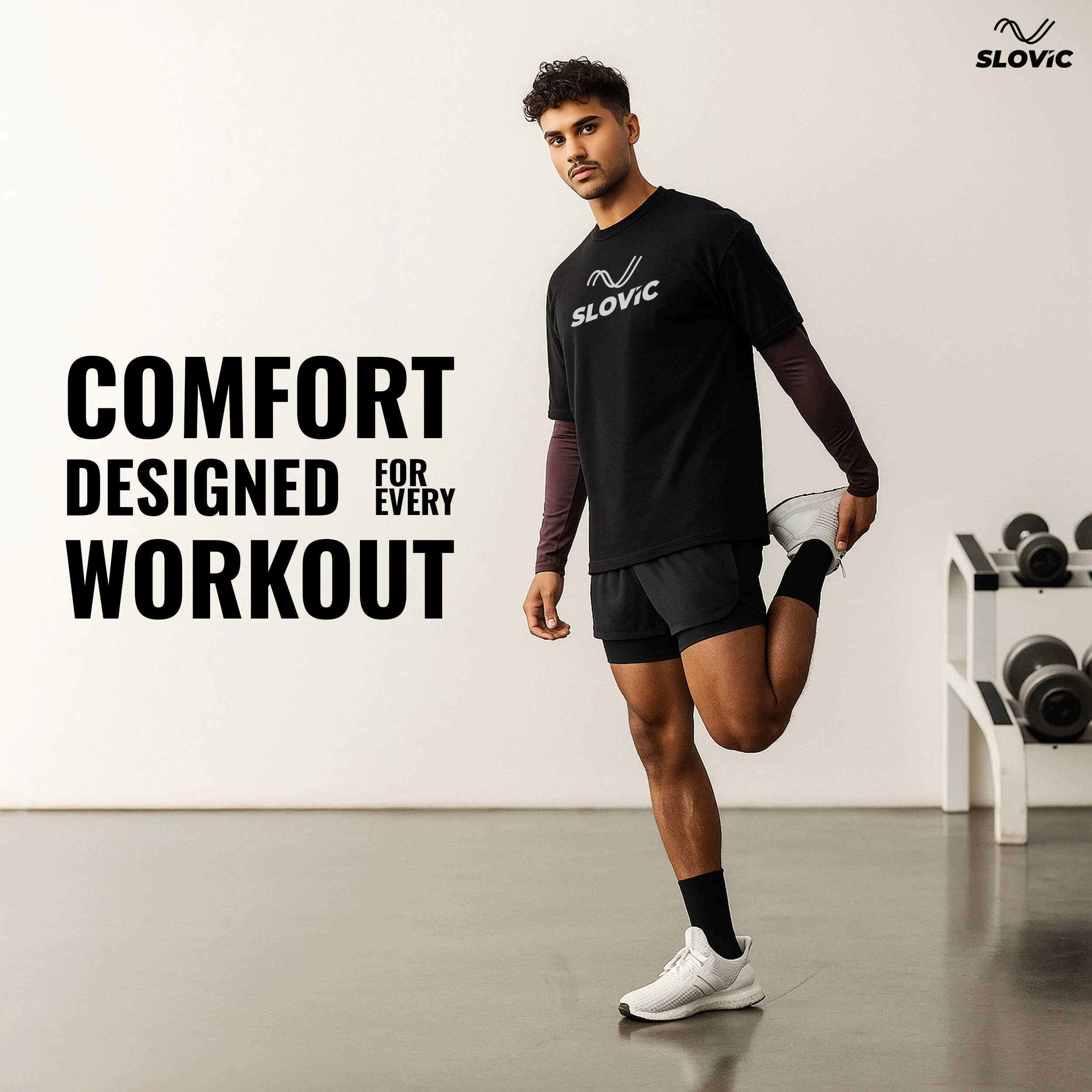 Slovic Regular Fit Men’s T-Shirt (240GSM)| Ideal for Premium Workout & Casual Wear | Size S - Image 6