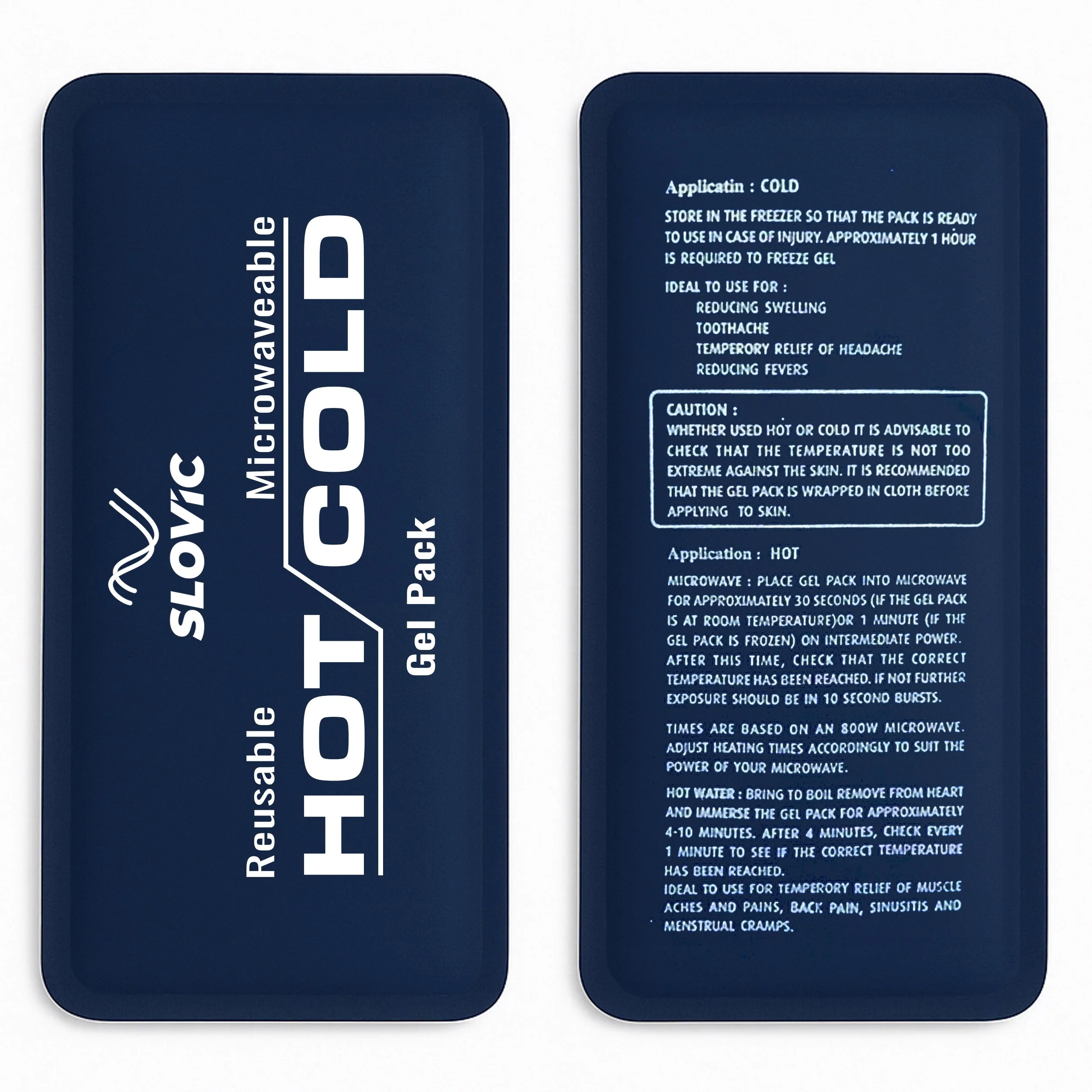 Slovic Reusable Hot & Cold Gel Pack for Pain Relief
