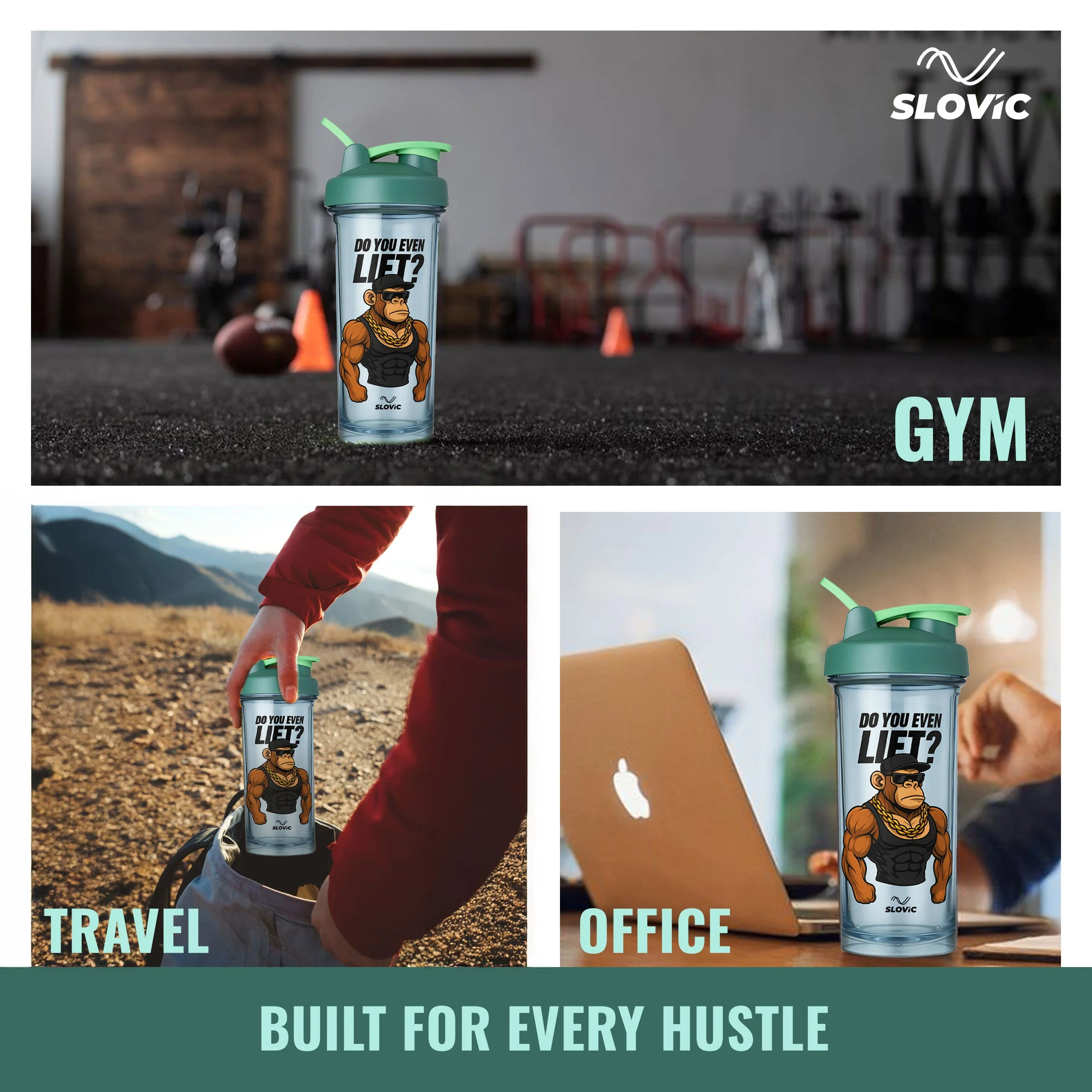 SLOVIC Shaker for Gym - 700 ML - Image 7