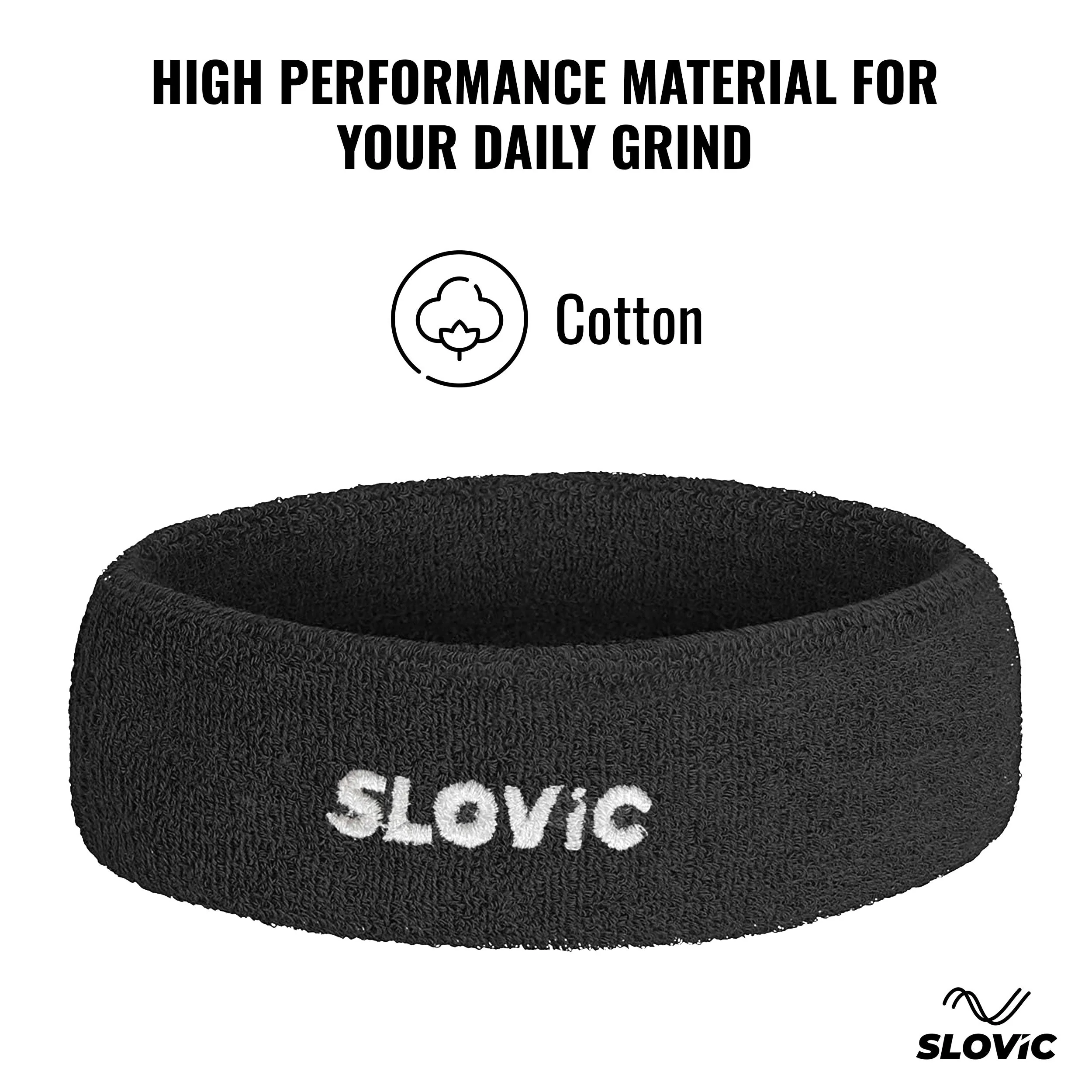 Slovic Sports Head Band- Black - Image 4