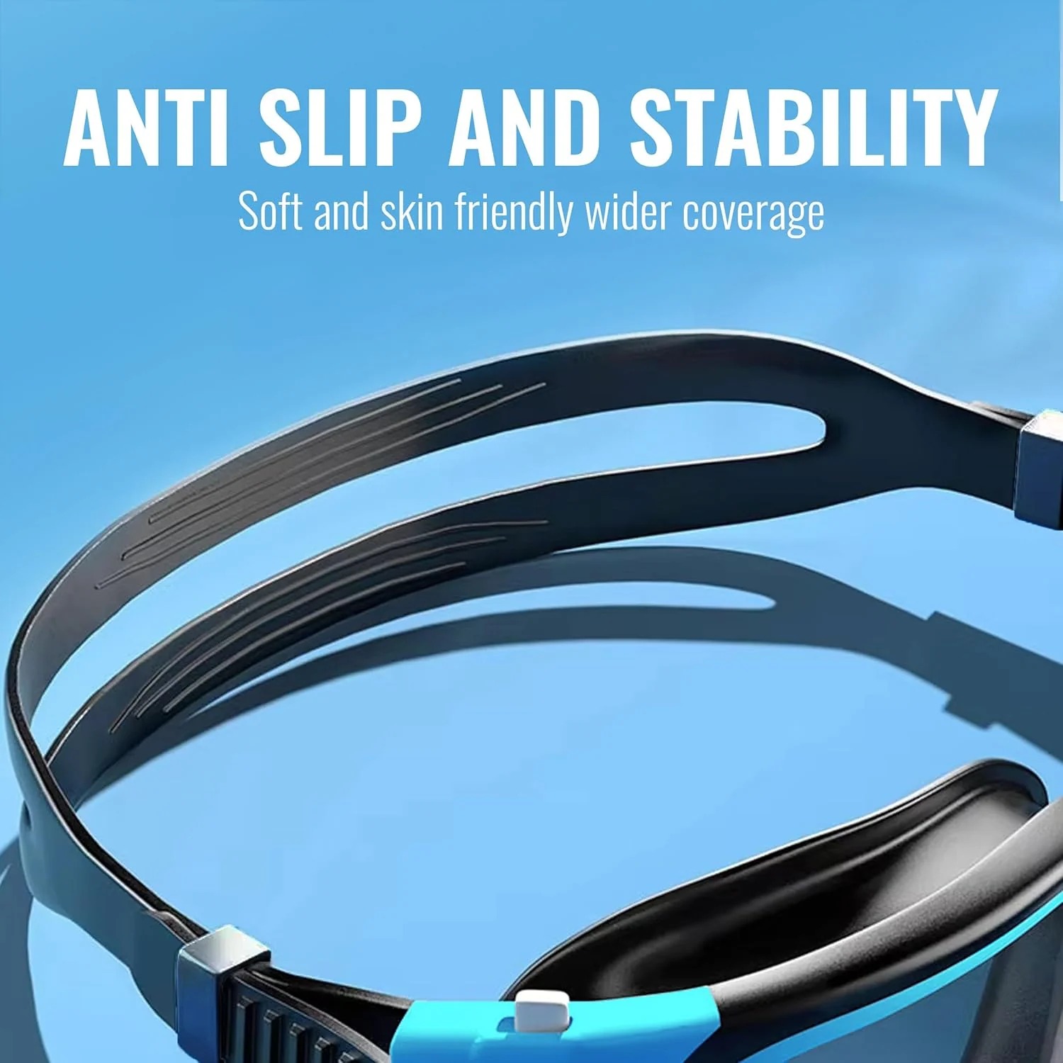 SLOVIC Swimming Goggles | Adult | Unisex | Anti-Fog & UV Protected Swimming Glasses (Aqua Blue) - Image 5