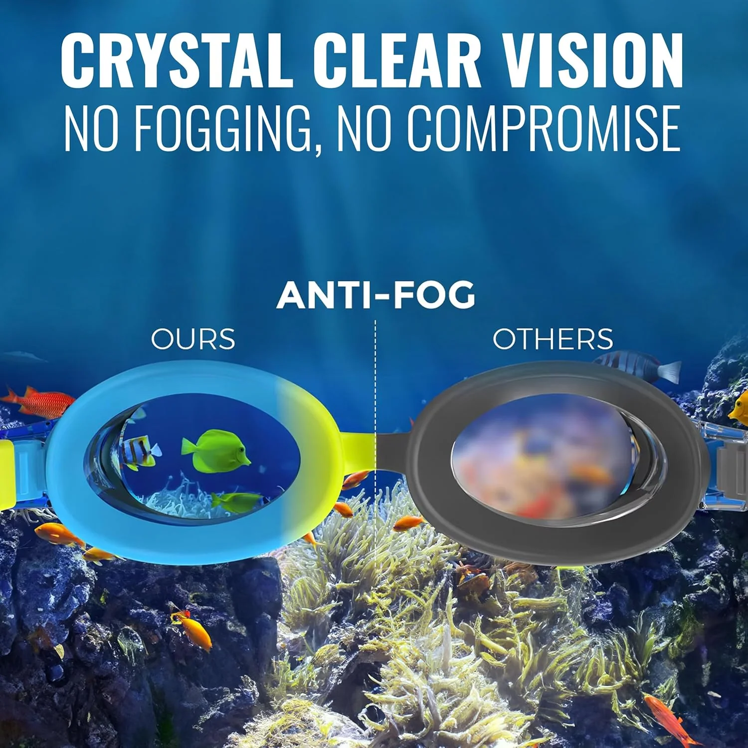 SLOVIC Swimming Goggles for Kids 10-14 Years | Anti-Fog & UV Protected with Adjustable Straps - Image 3