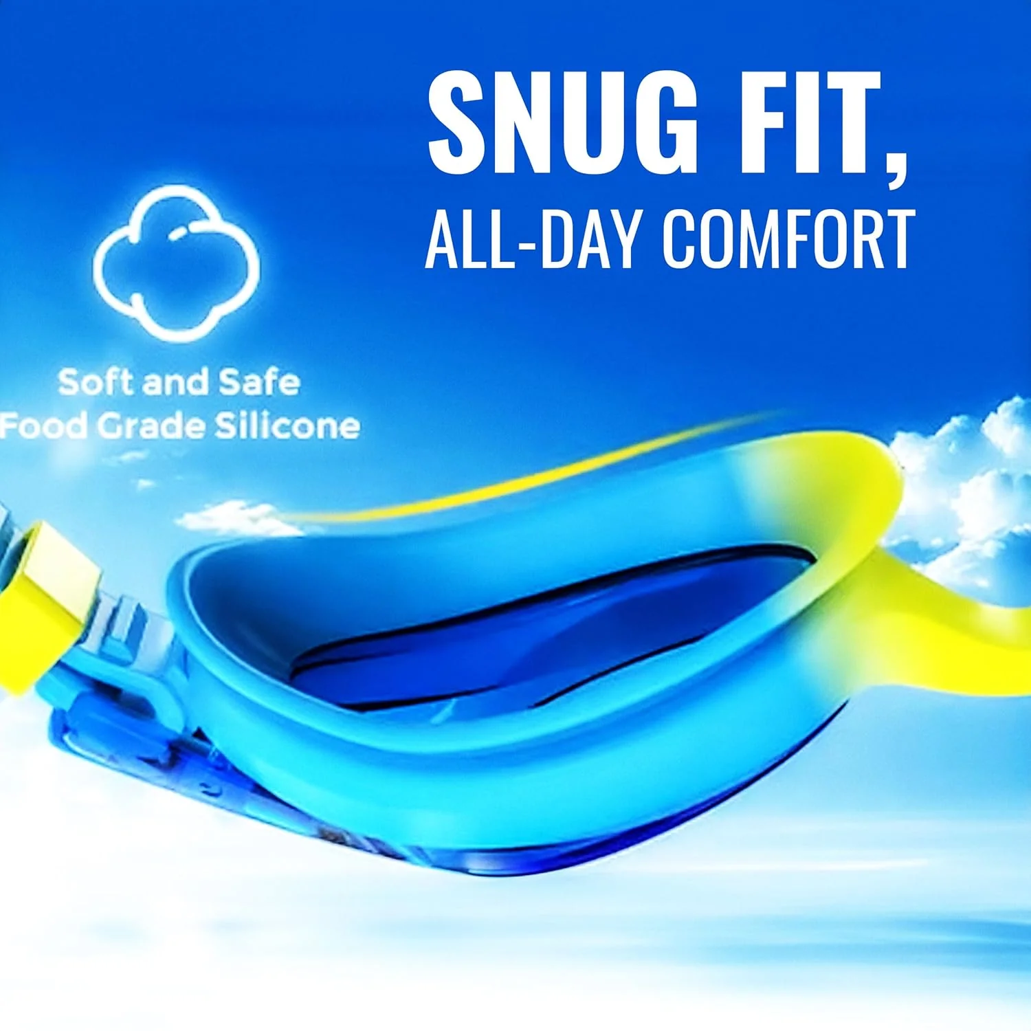 SLOVIC Swimming Goggles for Kids 10-14 Years | Anti-Fog & UV Protected with Adjustable Straps - Image 4