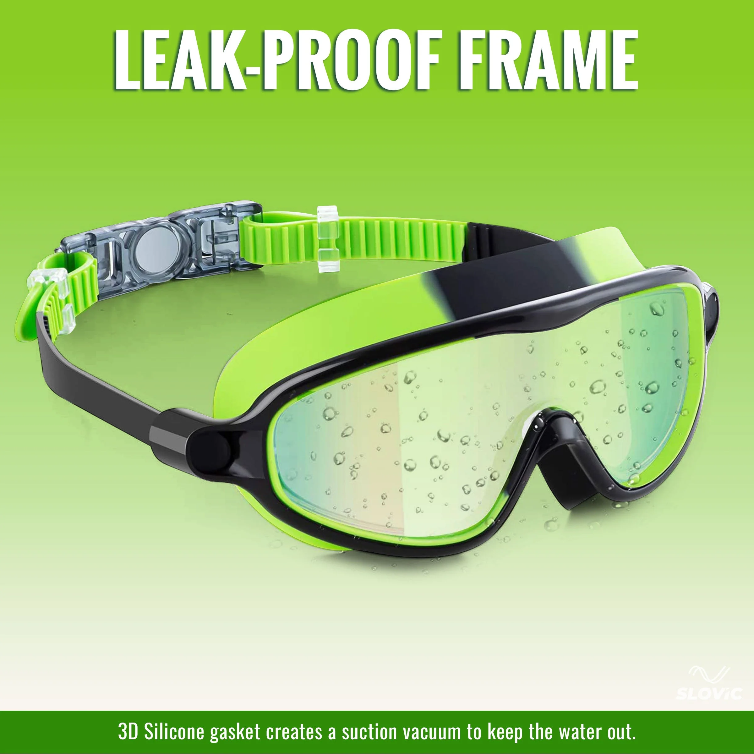 SLOVIC Swimming Kit for Kids | Swimming Goggles & Swimming Cap for Girls & Boys - Image 6