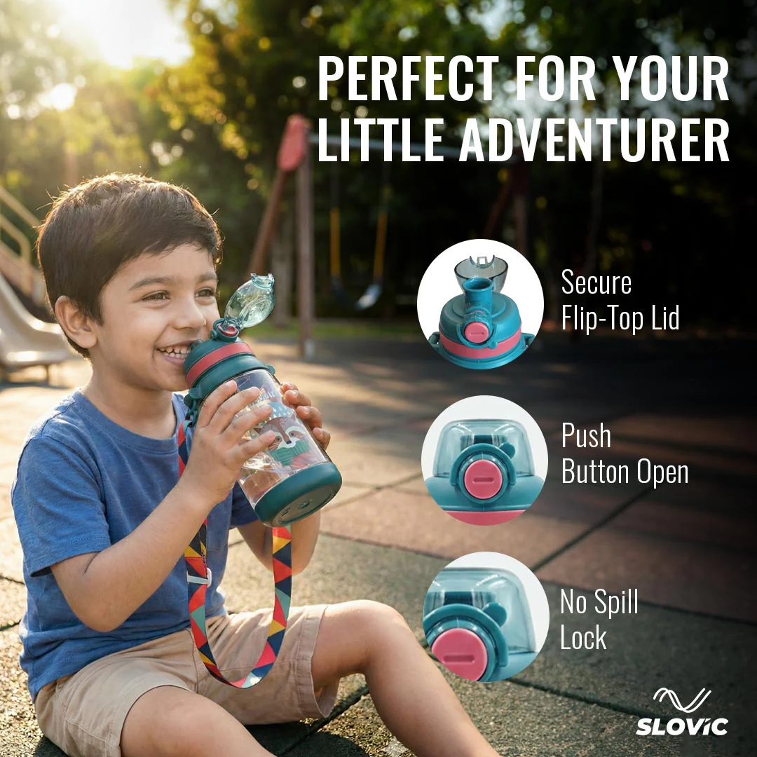 SLOVIC Water Bottle for School Kids - 550 ML - Image 3