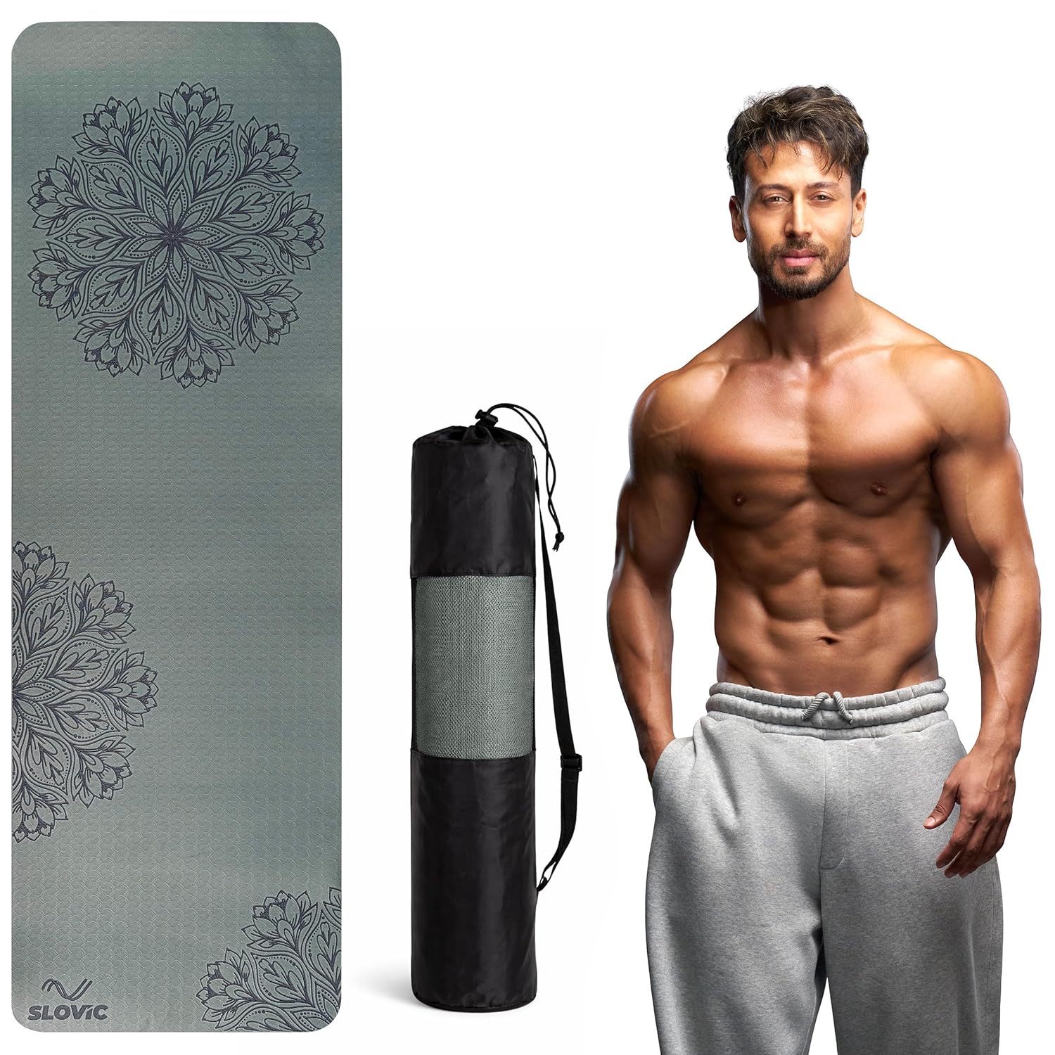 Slovic Yoga Mat for Men & Women [6 MM] | Green