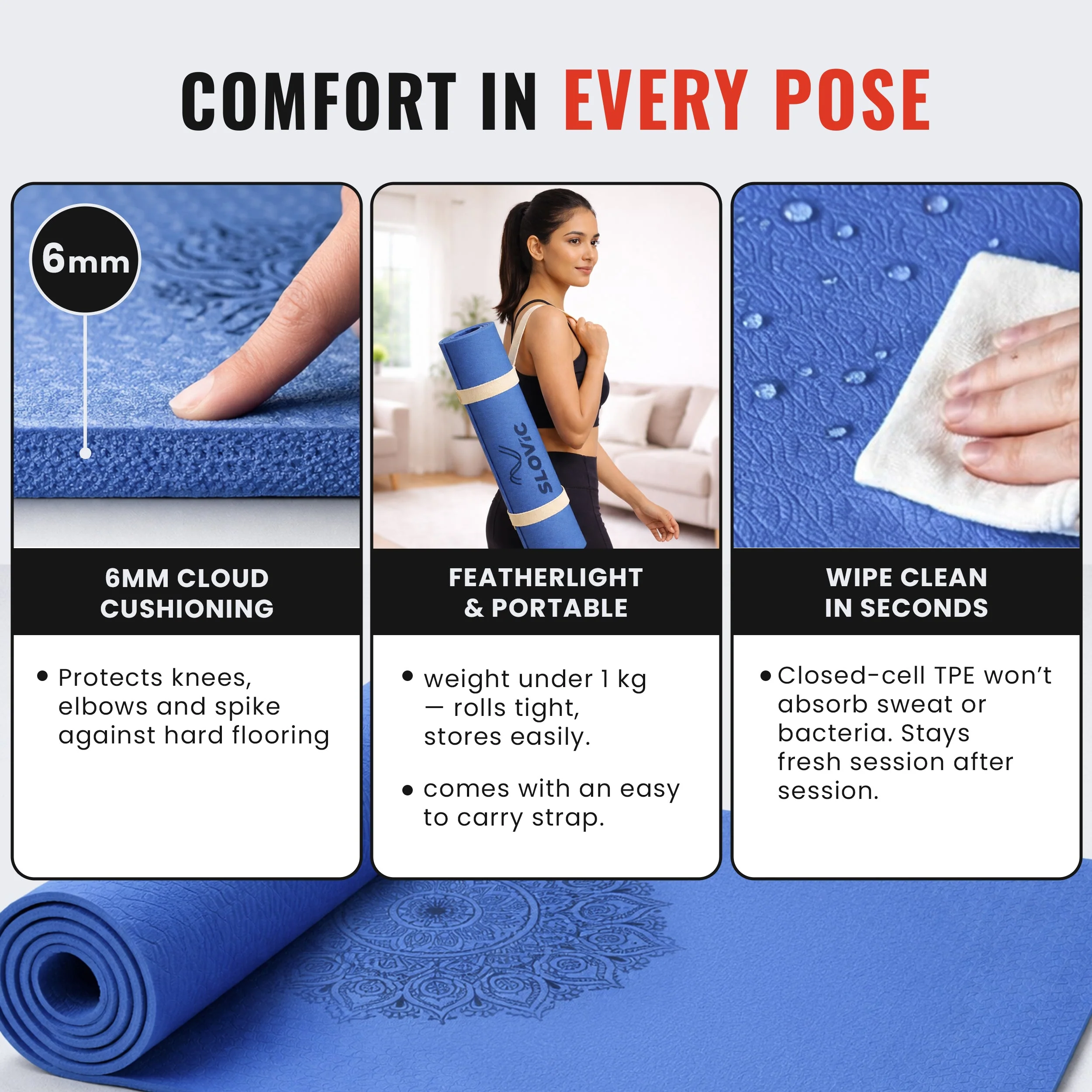 Slovic Yoga Mats For Women - Image 3
