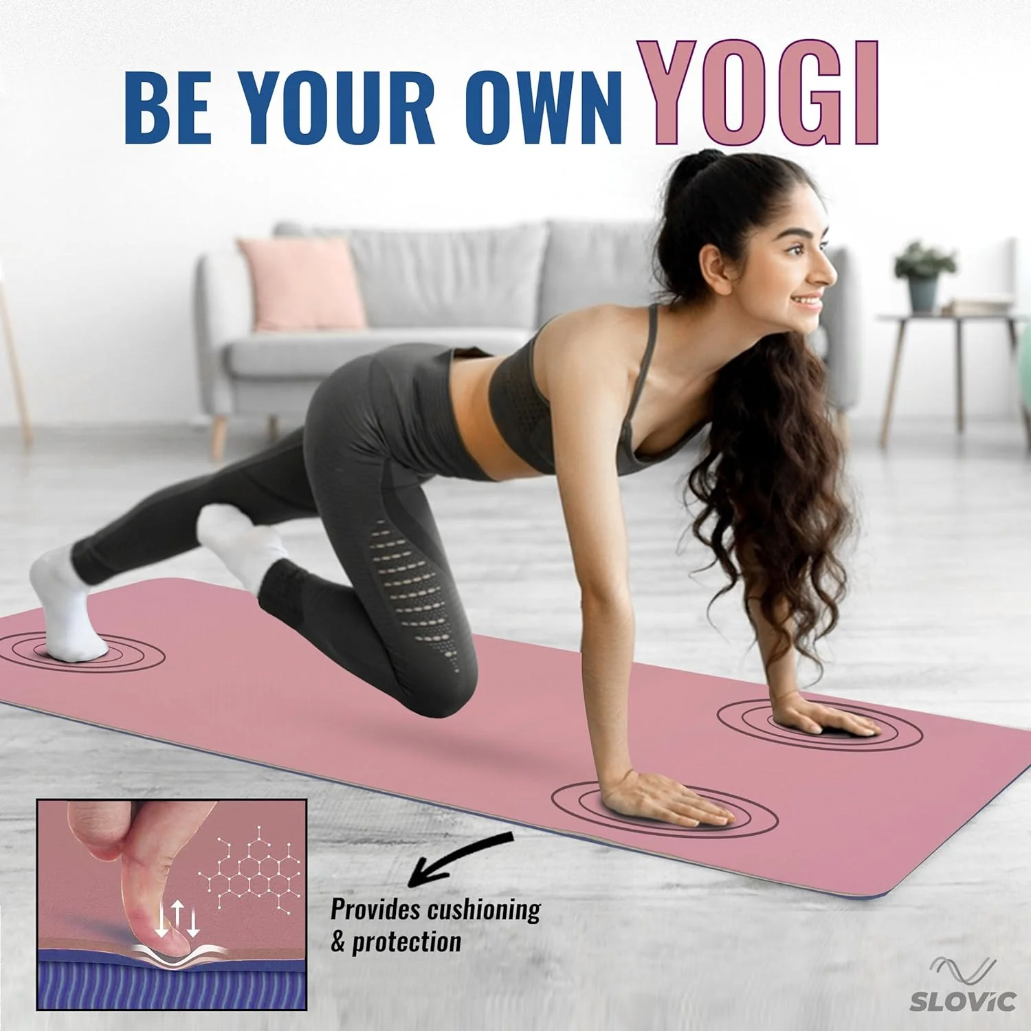 Slovic Yoga Mats For Women (6mm TPE) - Image 2