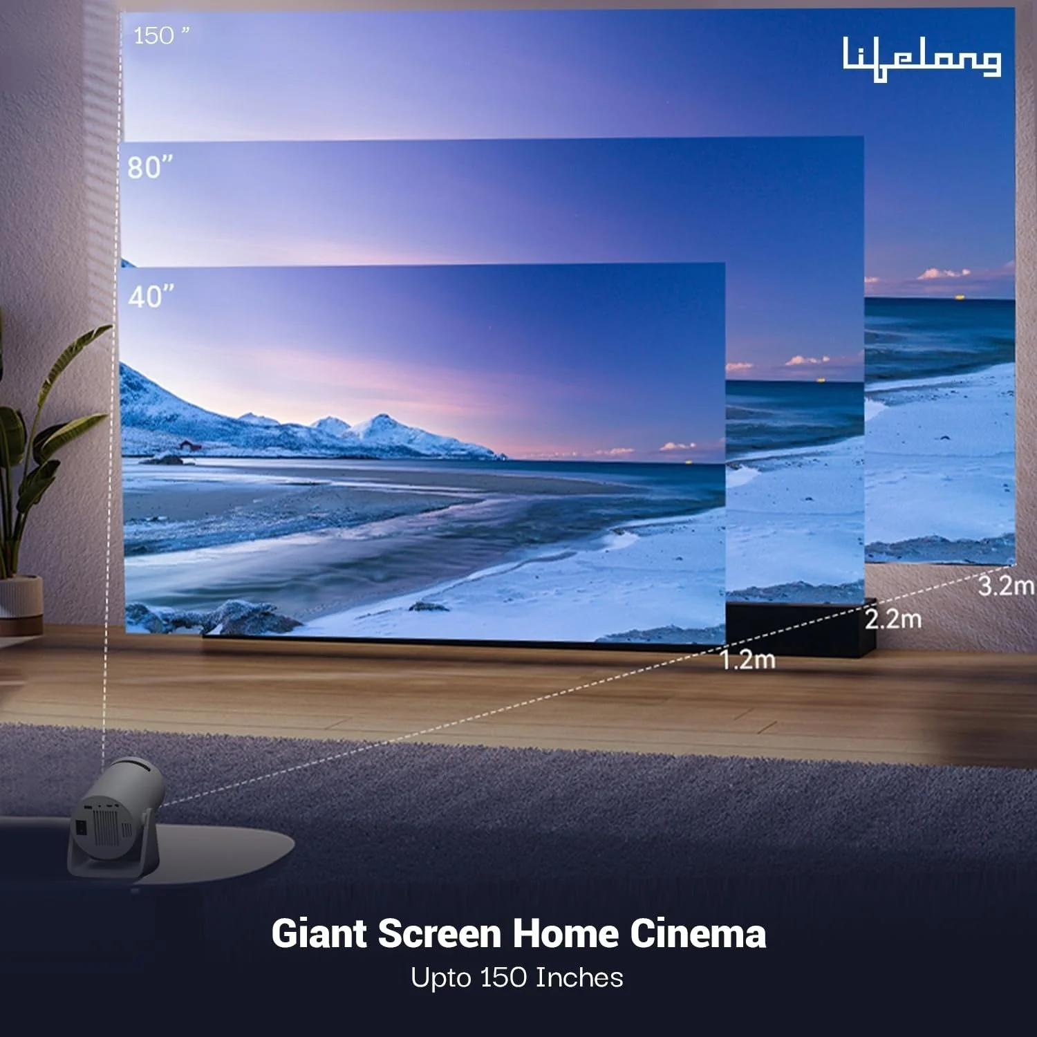 Smart & Portable LED Projector - Plex - Image 6
