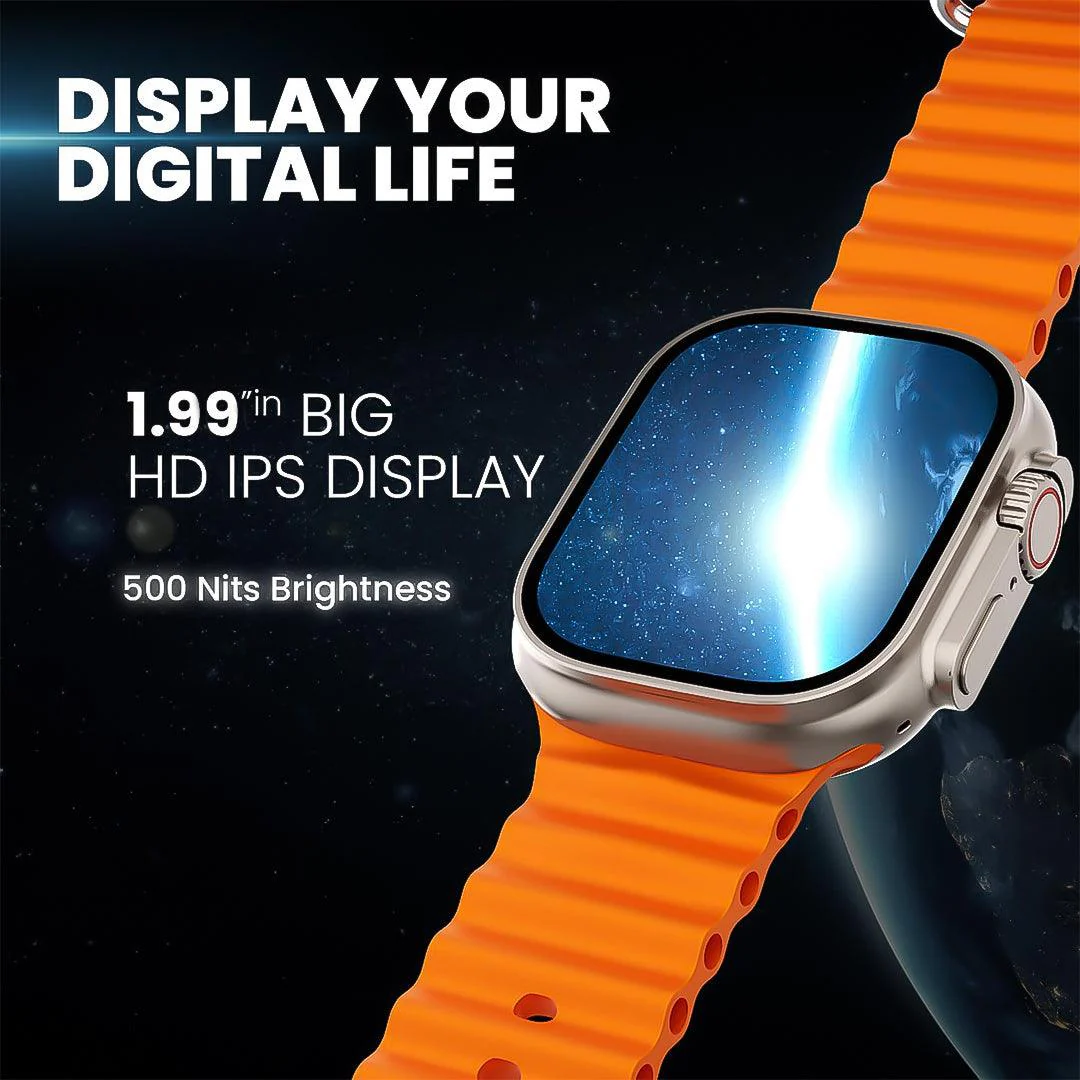 Smart Ultra Watch || 2.19-inch Display || 100+ Sports Modes || Customizable Watch Faces || Metal Shield - Image 12