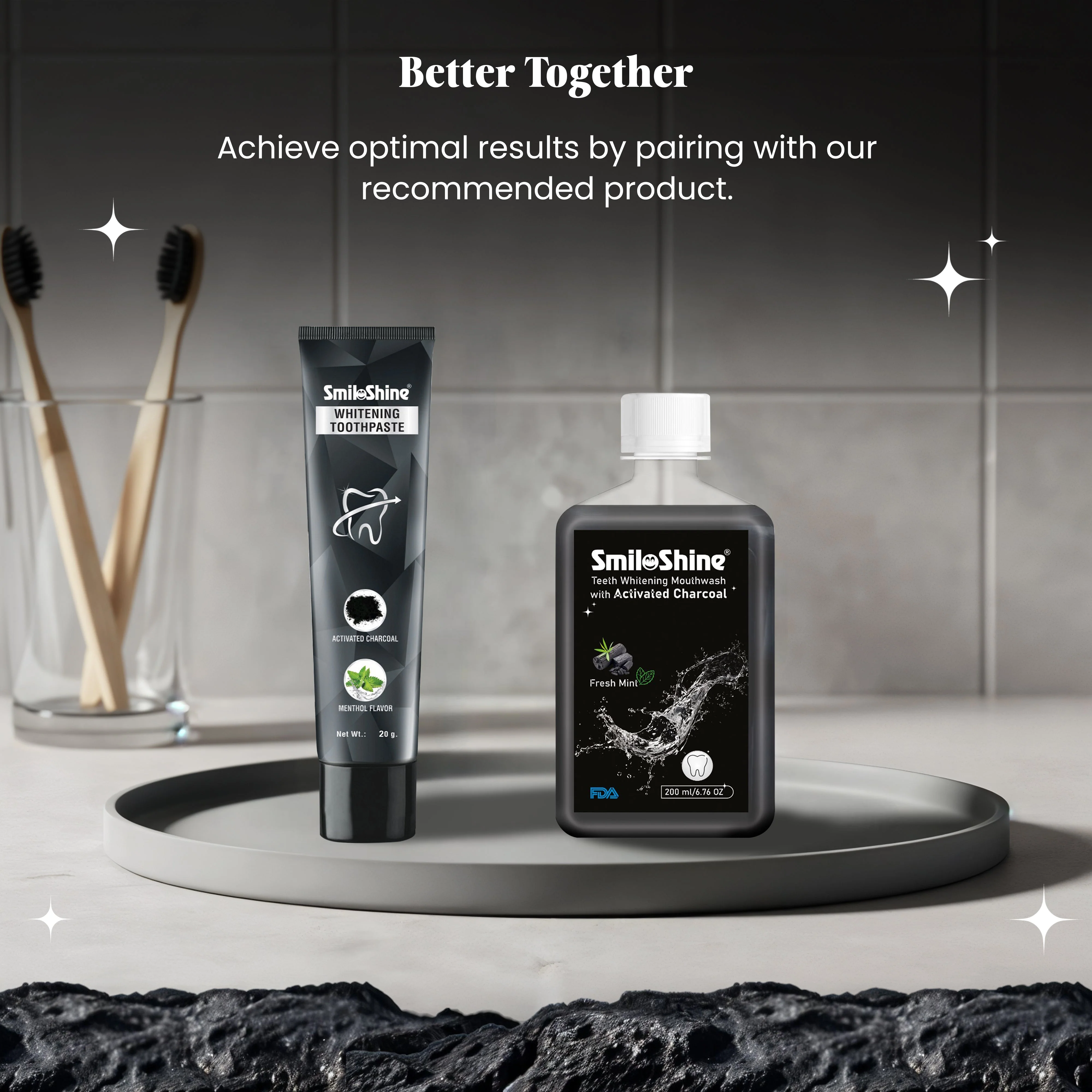 SmiloShine® Charcoal Oral Care Combo - Image 2