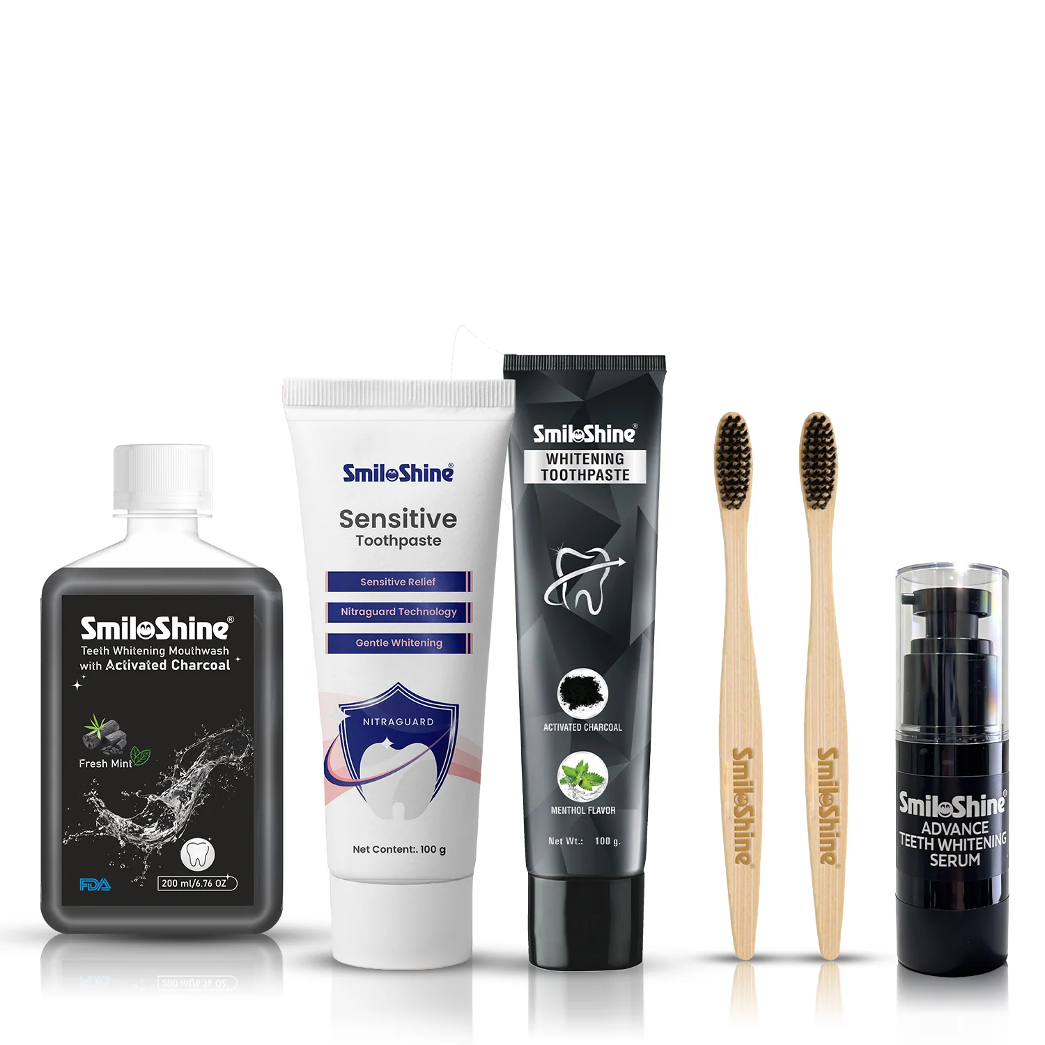 SmiloShine® Complete Dental Care Box (6-in-1 Kit) | Ultimate Hygiene Set