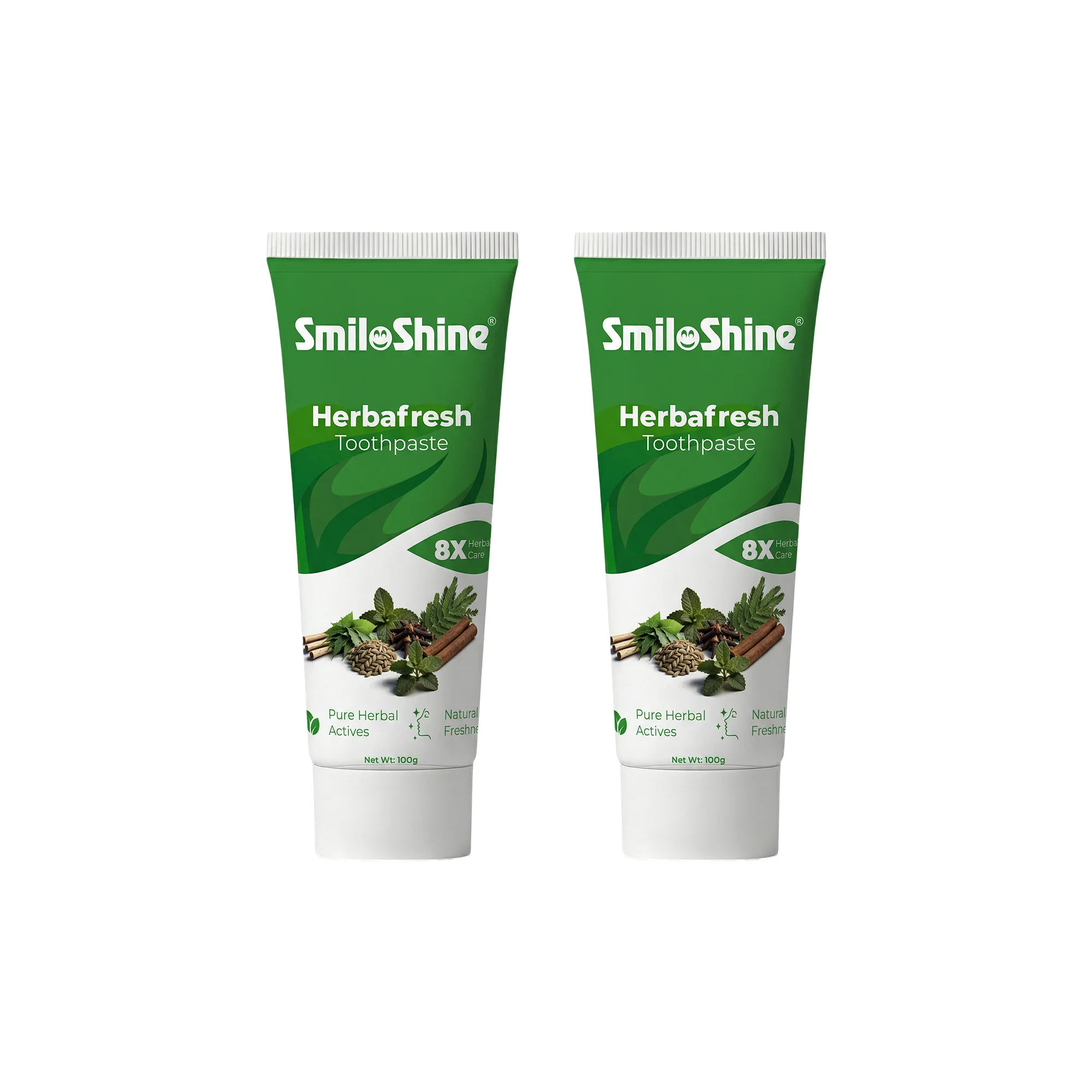 SmiloShine® Pack of 2 Herbafresh Herbal Toothpaste | 8X Herbal Care - Image 12