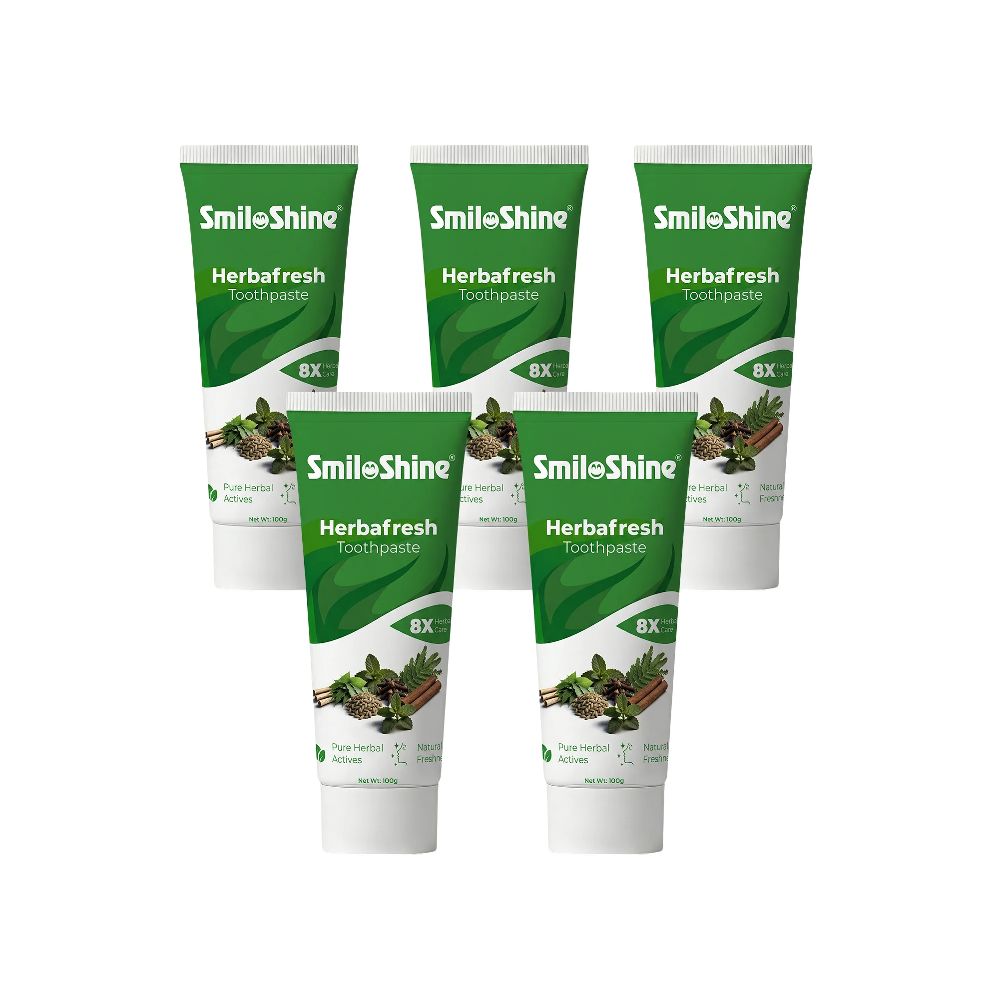 SmiloShine® Pack of 2 Herbafresh Herbal Toothpaste | 8X Herbal Care - Image 16