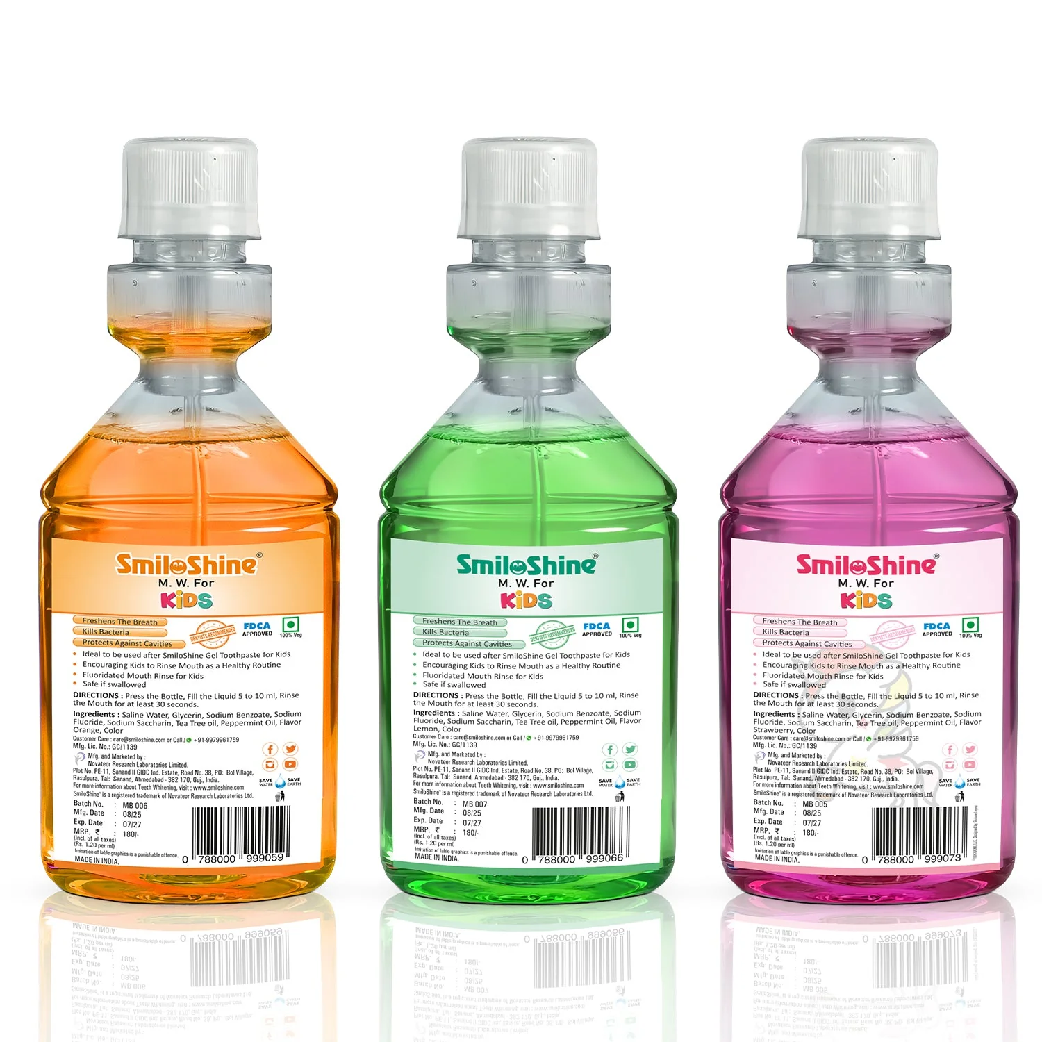 SmiloShine® Junior Flavor Discovery Set | Kids Mouthwash Trio - Image 6