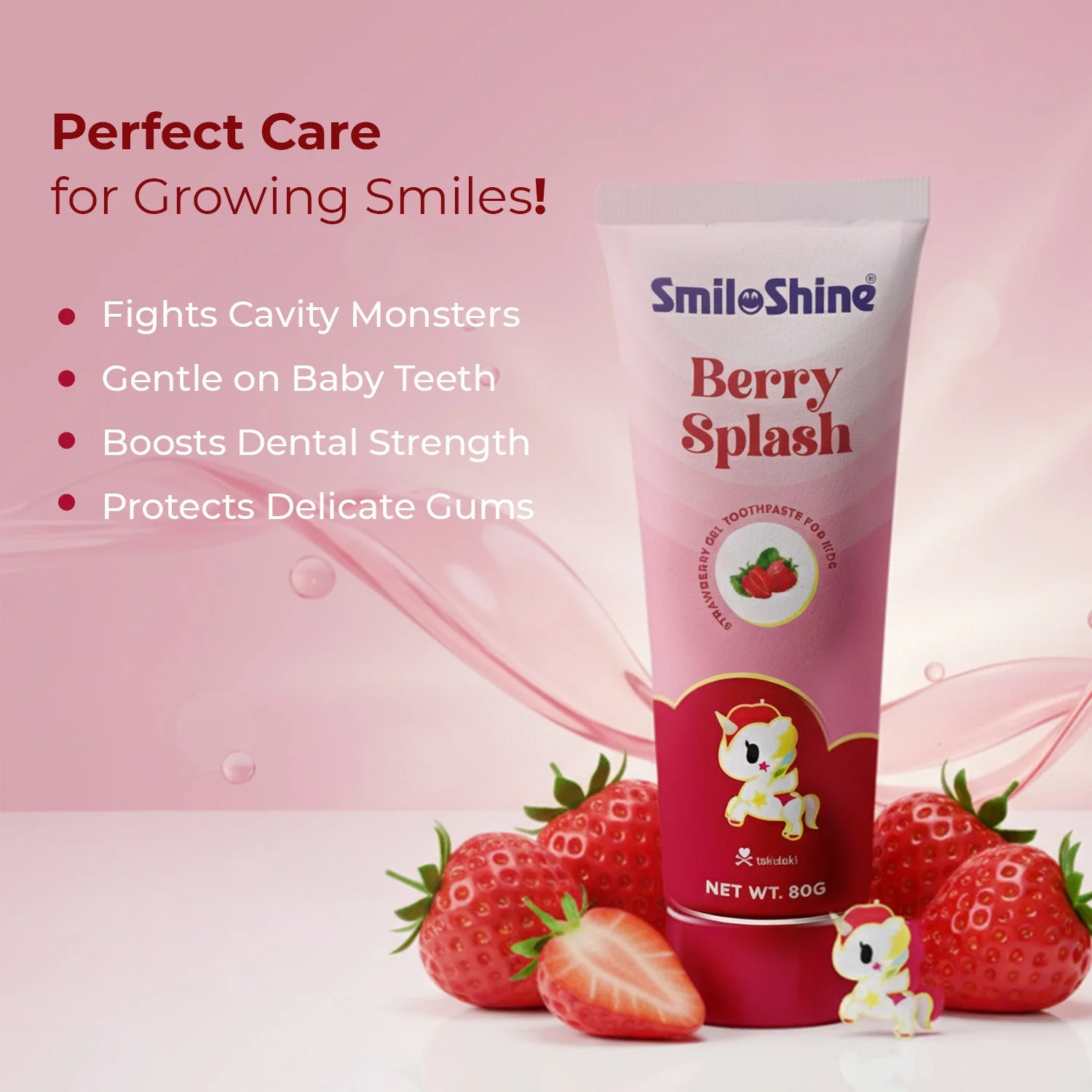 SmiloShine® Kids Berry Combo | Strawberry Toothpaste + Mouthwash - Image 4