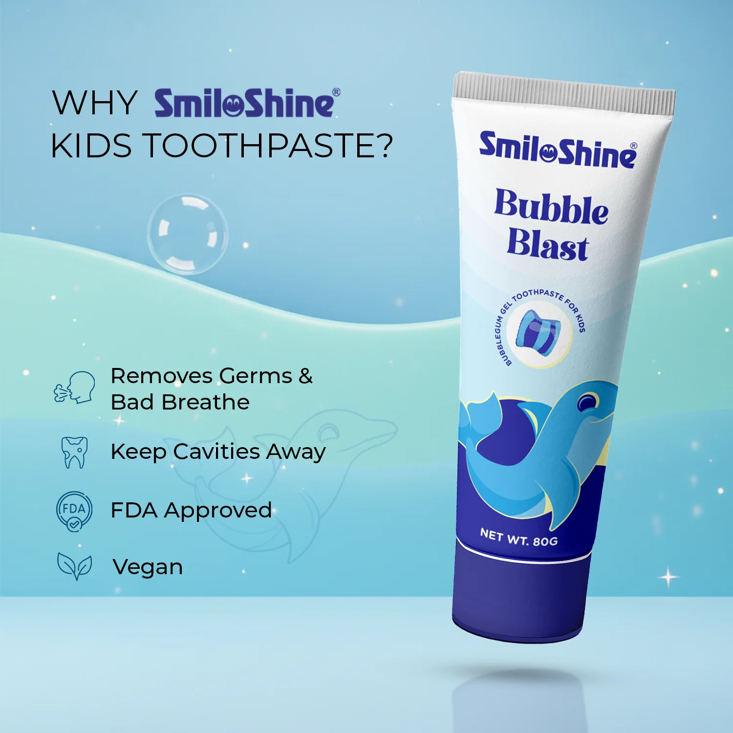SmiloShine® Kids Complete Hygiene Set | 2 Glow Toothpastes + Tongue Cleaner - Image 5
