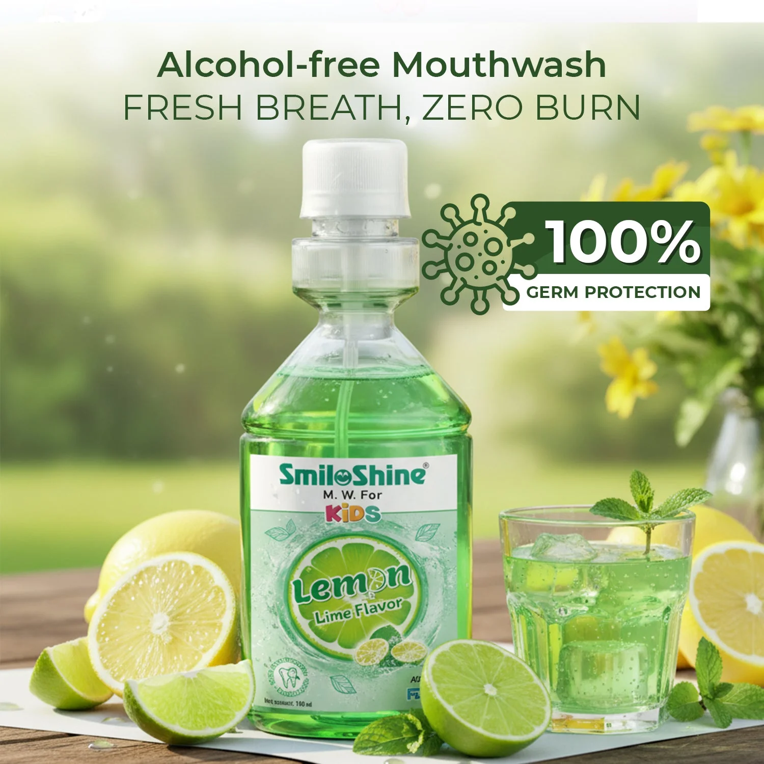 SmiloShine® Kids Fresh Breath Duo | Lemon Mouthwash + Tongue Cleaner - Image 5