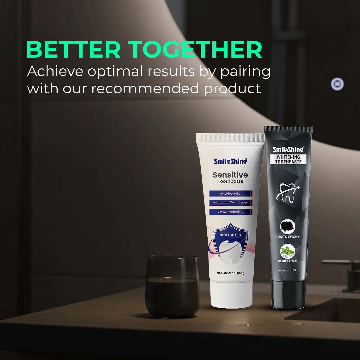 SmiloShine® Sensitivity & Whitening Bundle | Relief + White Teeth - Image 3