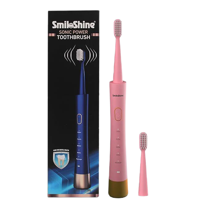 SmiloShine® Sonic Power ToothBrush with Extra Bristle Head - Image 15
