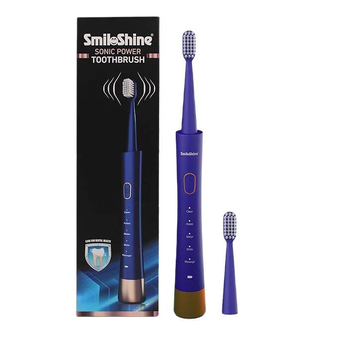 SmiloShine® Sonic Power ToothBrush with Extra Bristle Head - Image 9