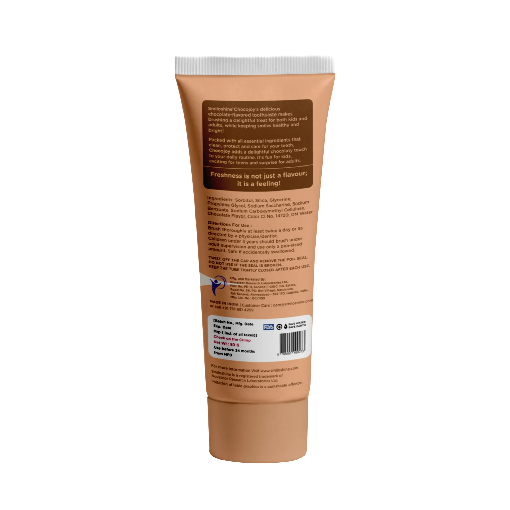 SmiloShine Chocojoy  Gel Toothpaste - Chocolate Flavour - Image 8