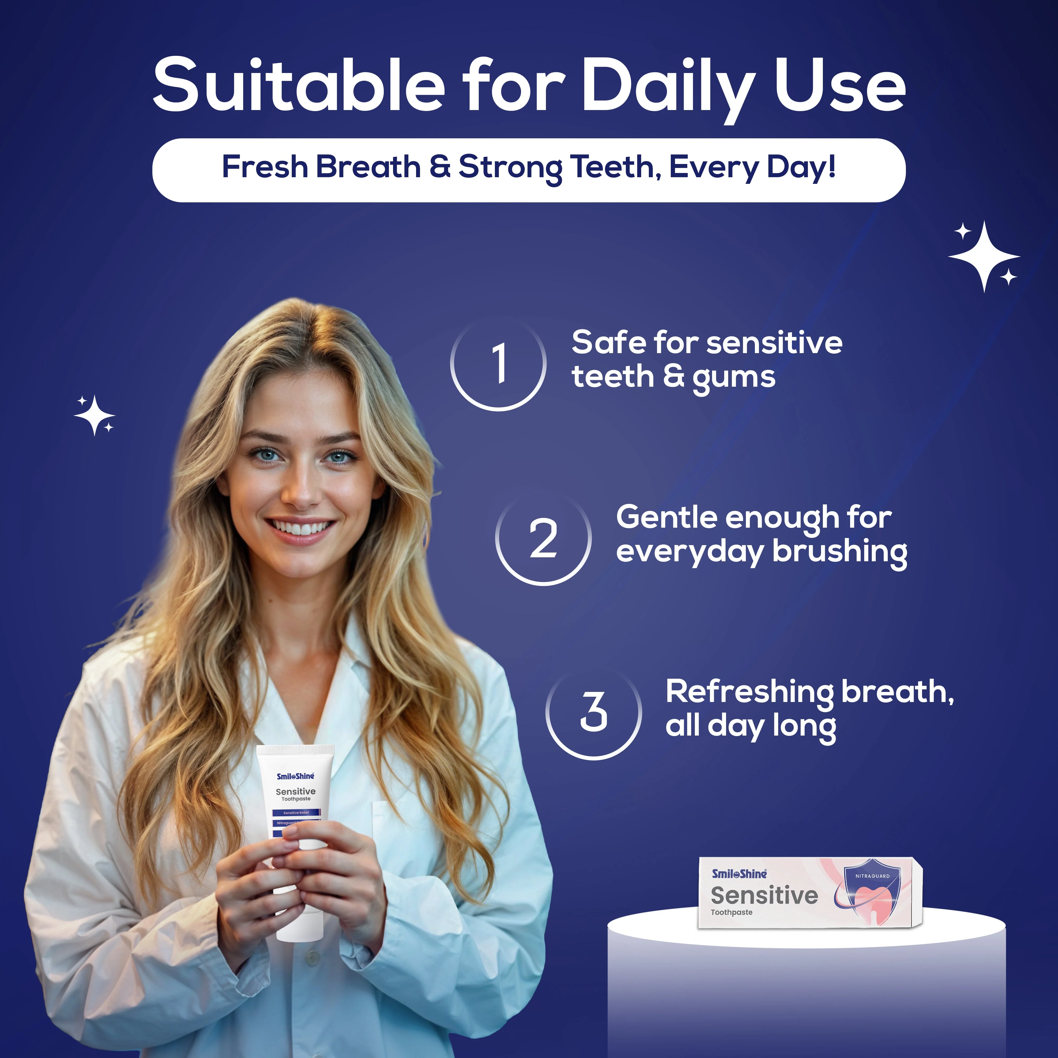 SmiloShine Sensitivity Toothpaste with Nitraguard Technology - Image 8