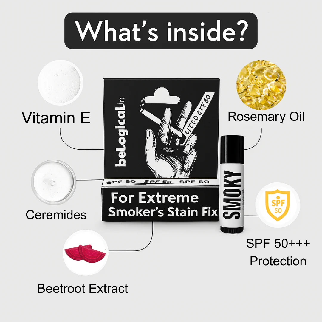 Smokers SPF 50 PA+++ Lip Balm for Dark Lips with Vitamin E and Rosemary- SPF lip balm for Women and Men 6g - Image 4