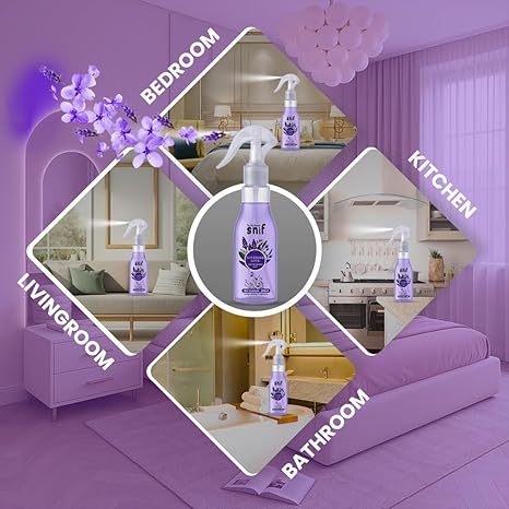 Snif Lavender Love Room Air Freshener | Long Lasting Fragrance with Essential Oils 1000+ Sprays | Room & Car Freshener (Lavender Love 200ml) - Image 4