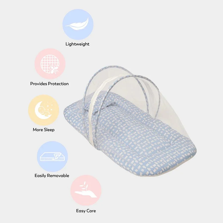 Snowy Baby Mosquito Net Mattress Set - Image 9