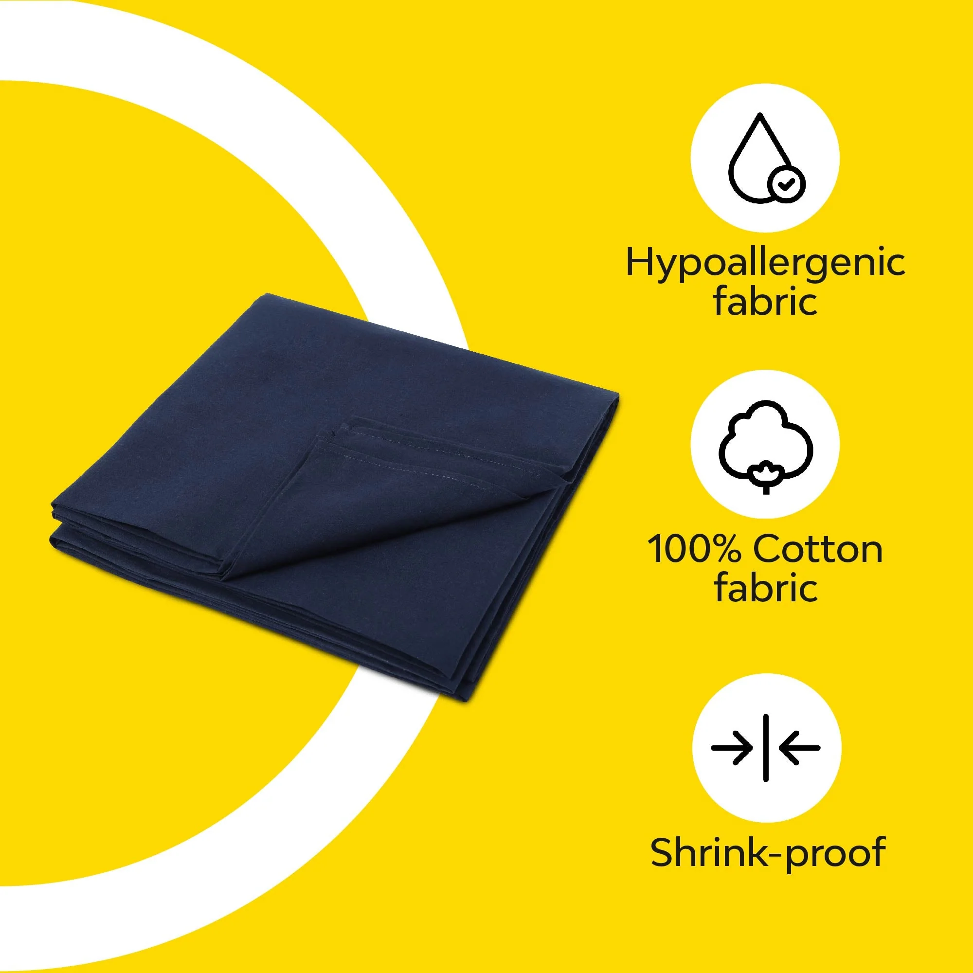 Solid Colour 100% Cotton, 270 Tc King Bedsheet - Image 14