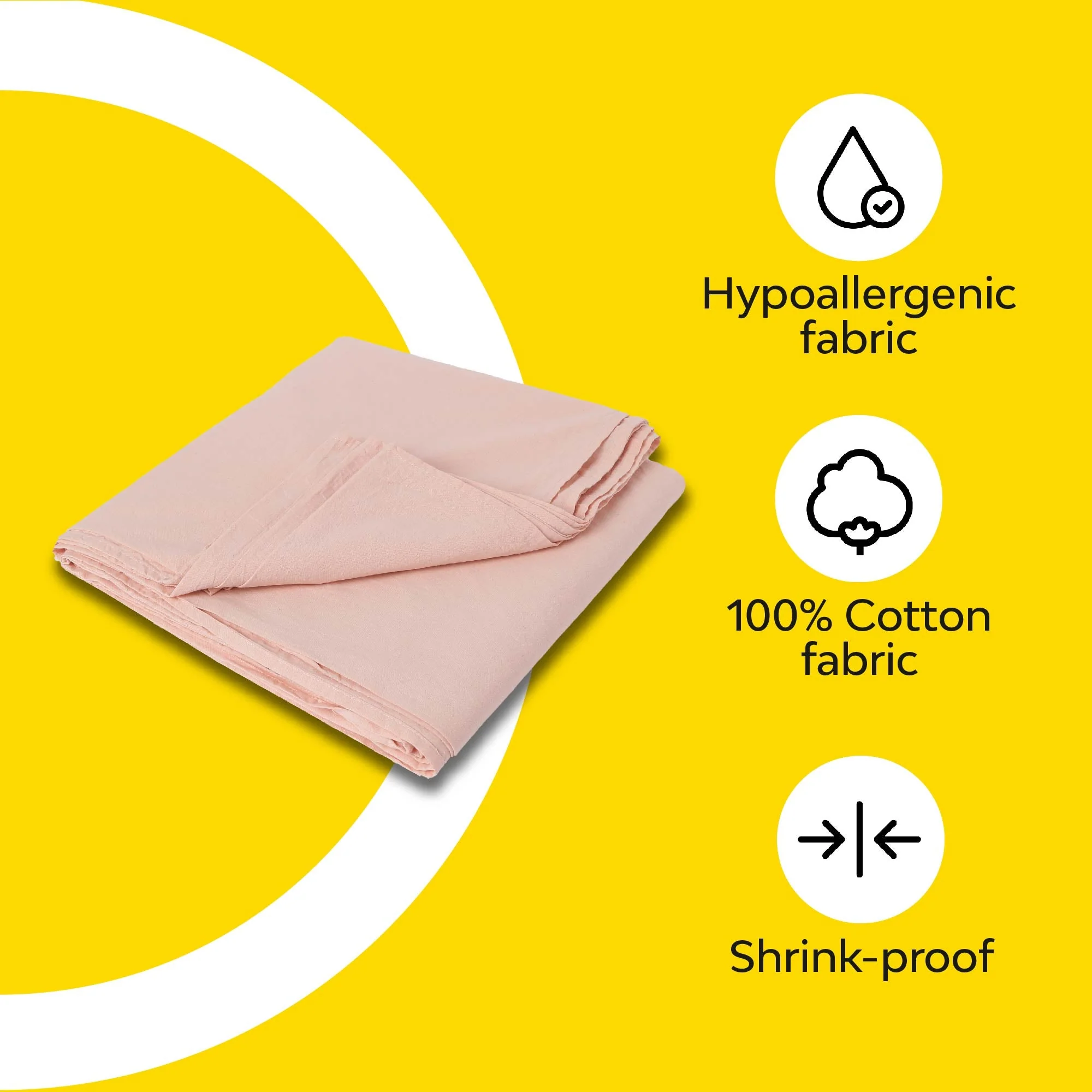 Solid Colour 100% Cotton, 270 Tc King Bedsheet - Image 31