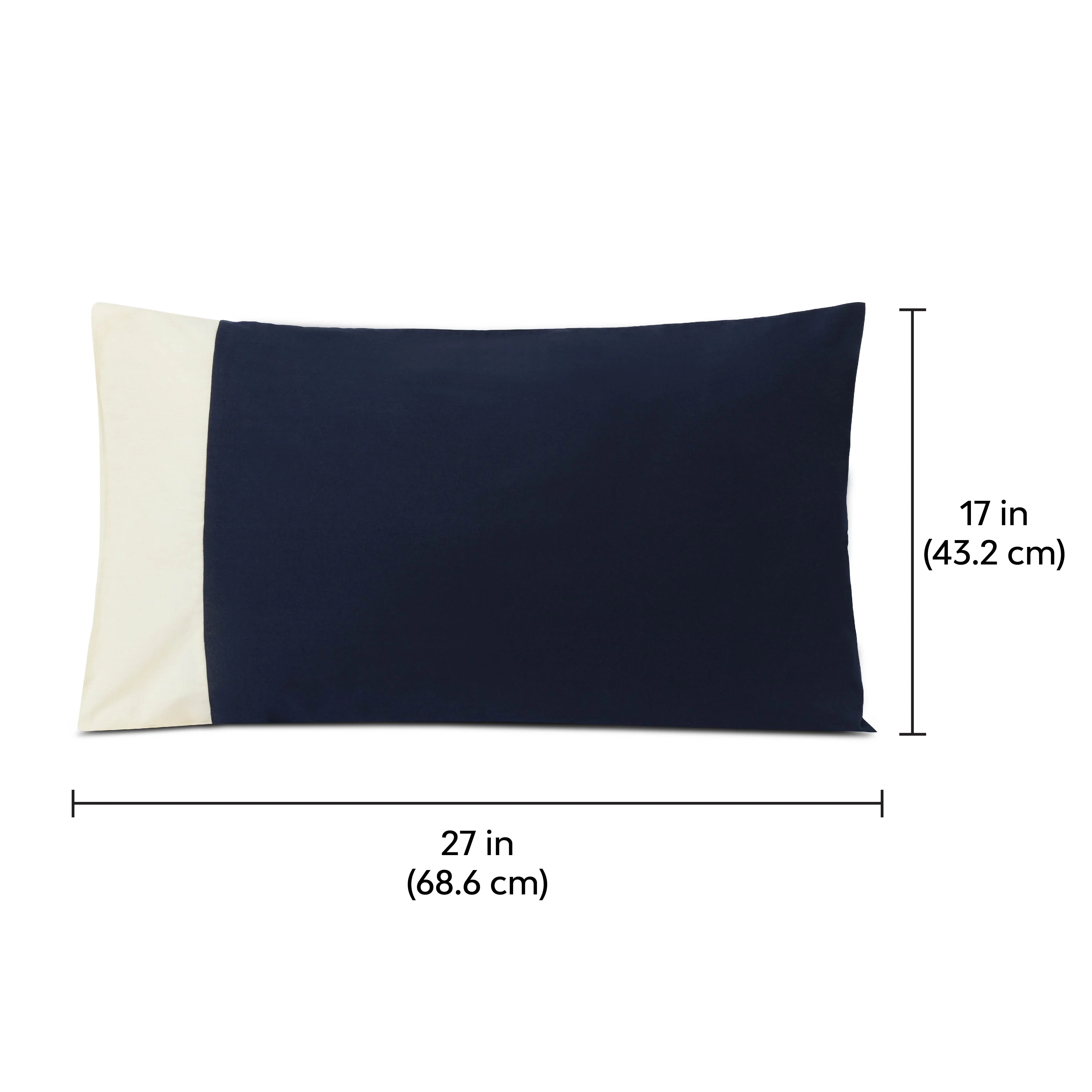 Solid Colour 100% Cotton, 270 Tc King Bedsheet With 2 Colour Accent Pillow Covers - Image 22