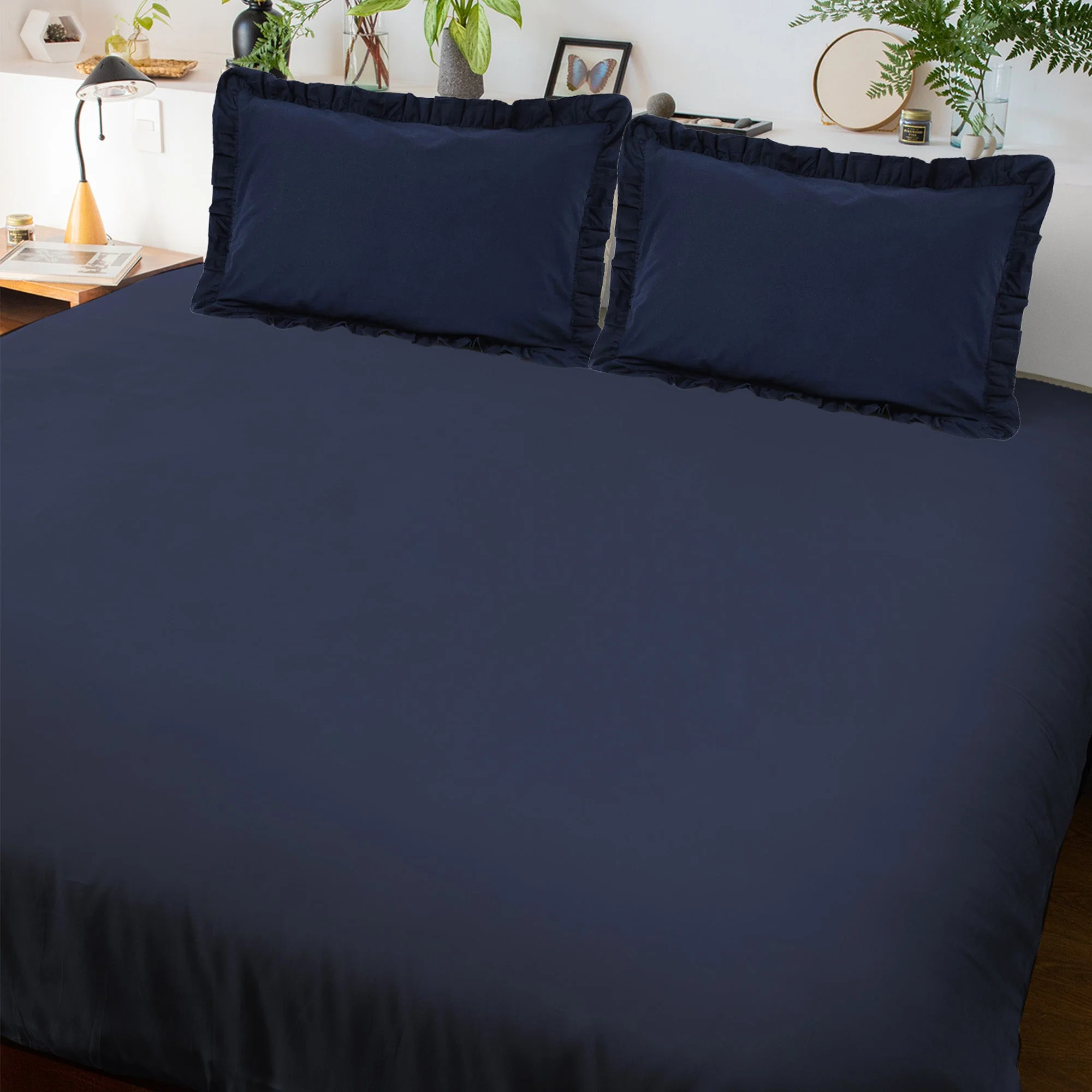 Solid Colour 100% Cotton, 270 Tc Queen Bedsheet - Image 12