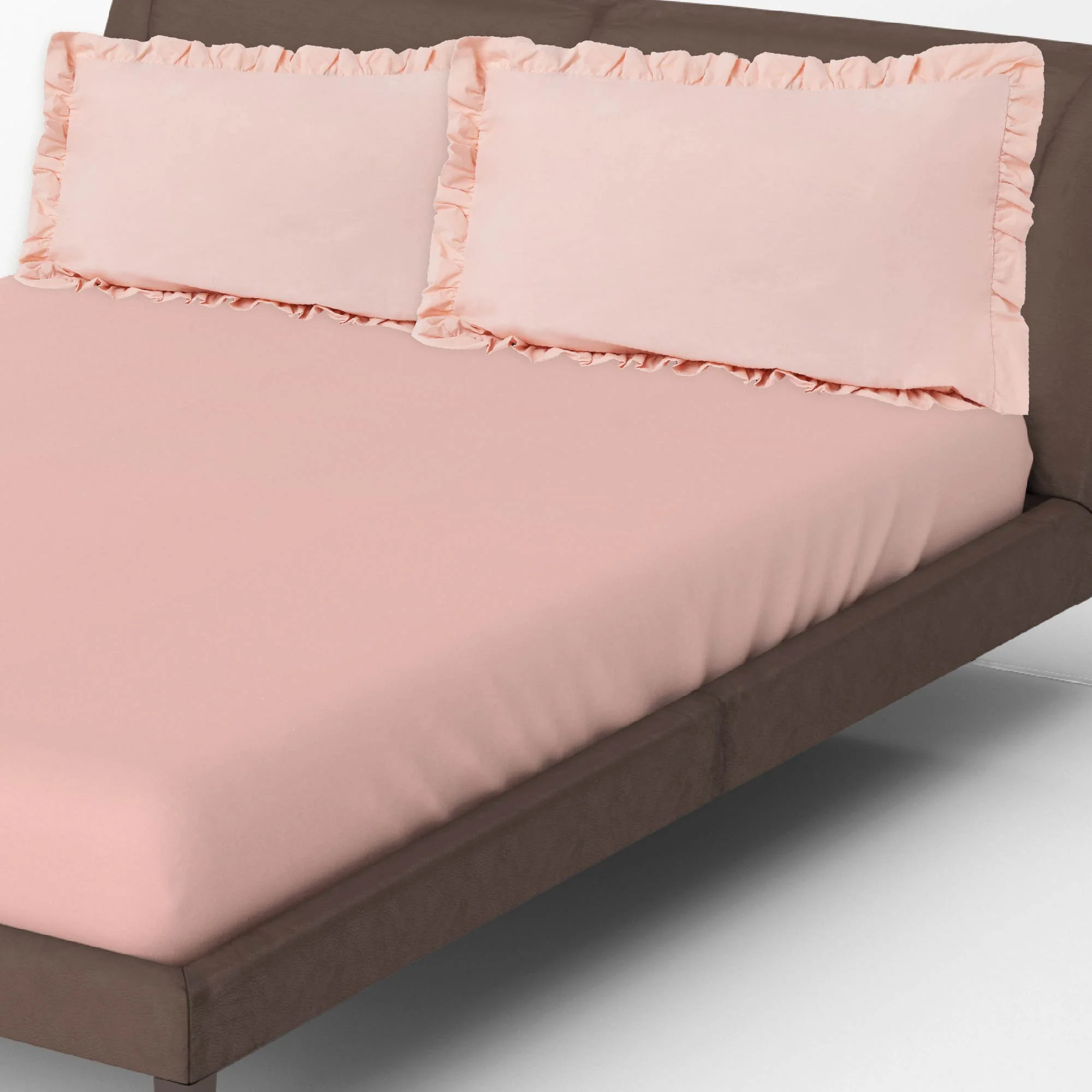 Solid Colour 100% Cotton, 270 Tc Queen Bedsheet - Image 23