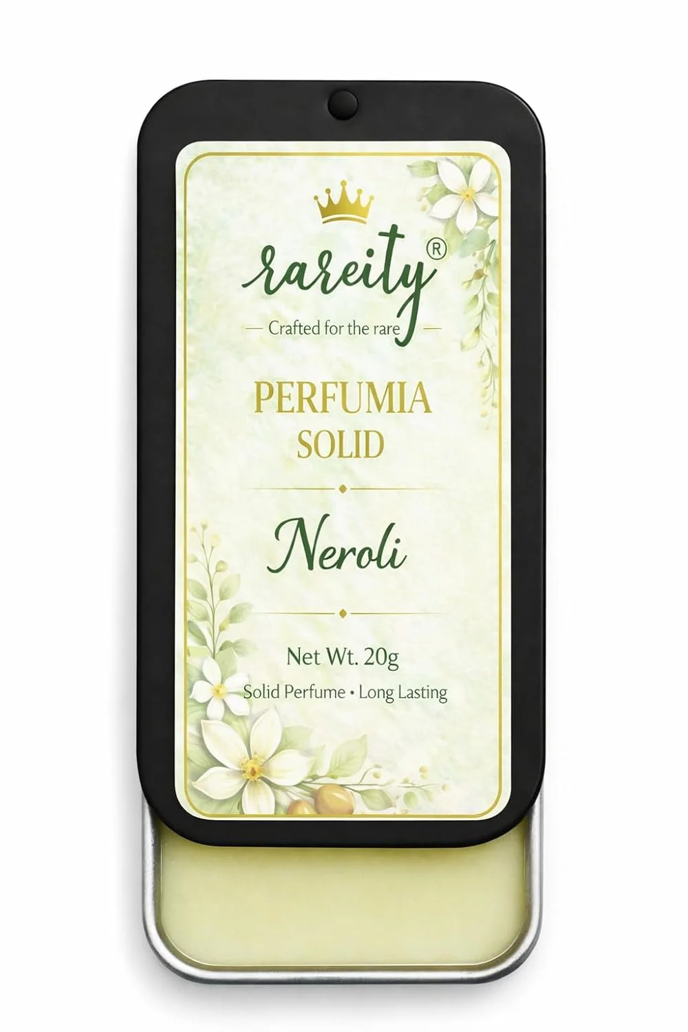 Solid Perfume 20g Neroli Fragrance Fresh Floral Citrus Long Lasting Balm Perfume, Alcohol-Free