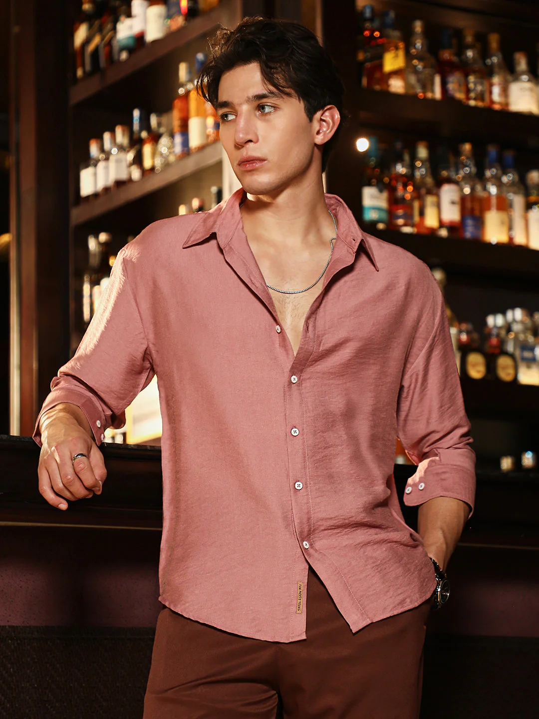 Solid Relaxed Shirt - Image 2