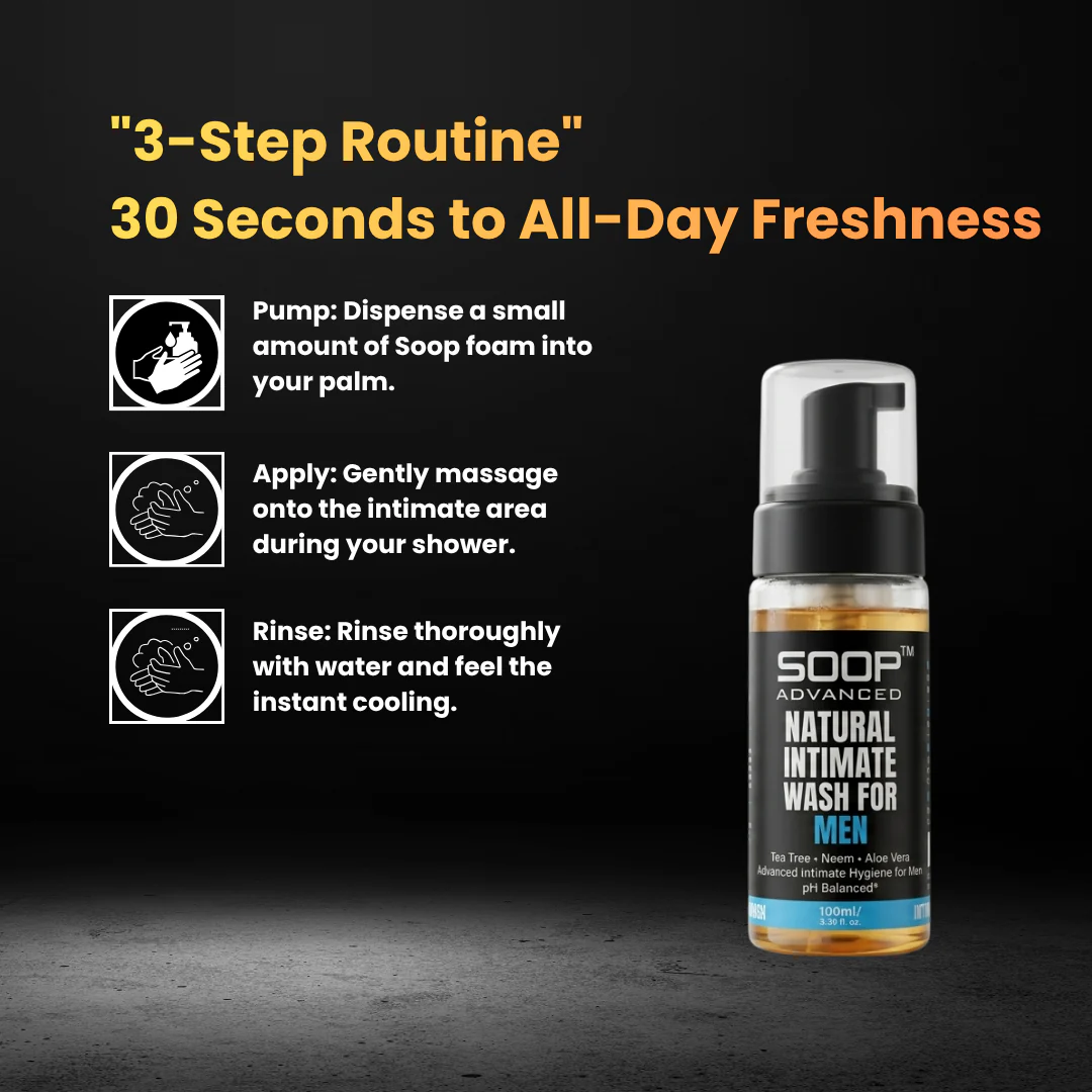SOOP Advanced Natural Intimate Wash for Men 100ml - Image 4