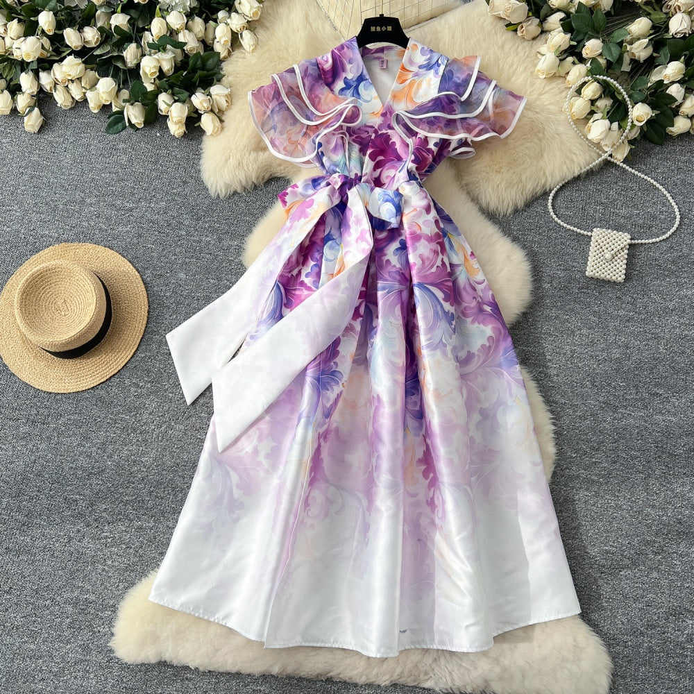 Sophie Ruffle Sleeve Dress - Image 4
