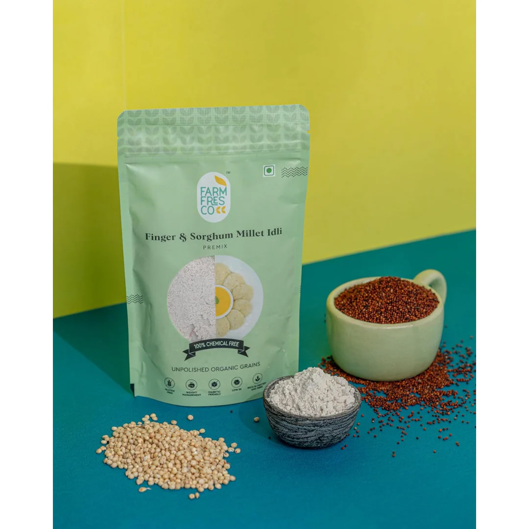 South Indian Millet Breakfast Combo Sorghum Dosa | Finger & Sorghum Idli | Finger Millet Dosa - Image 4