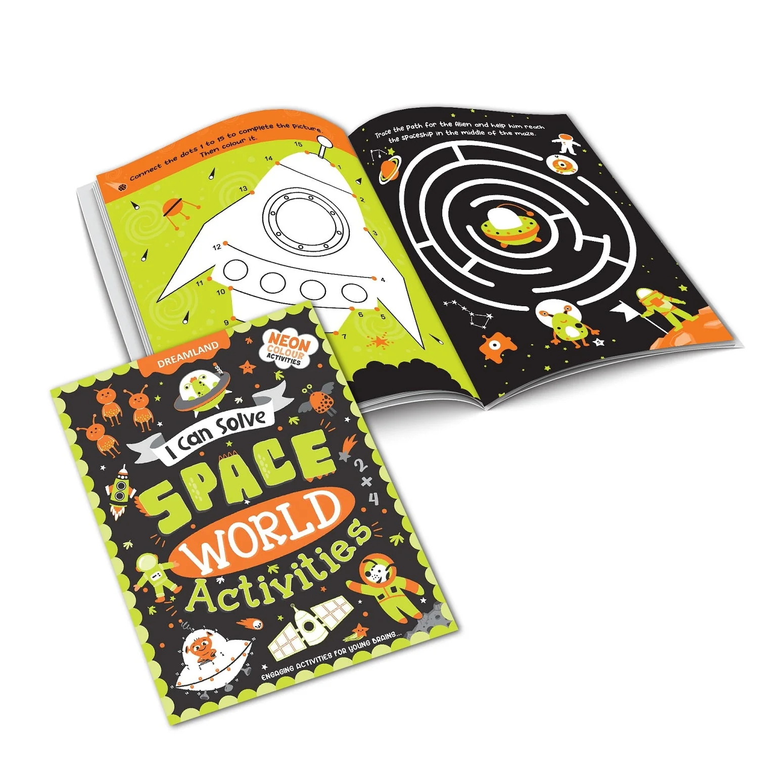Space World Activities – I Can Solve Activity Book for Kids Age 4- 8 Years | With Colouring Pages, Mazes, Dot-to-Dots - Image 4