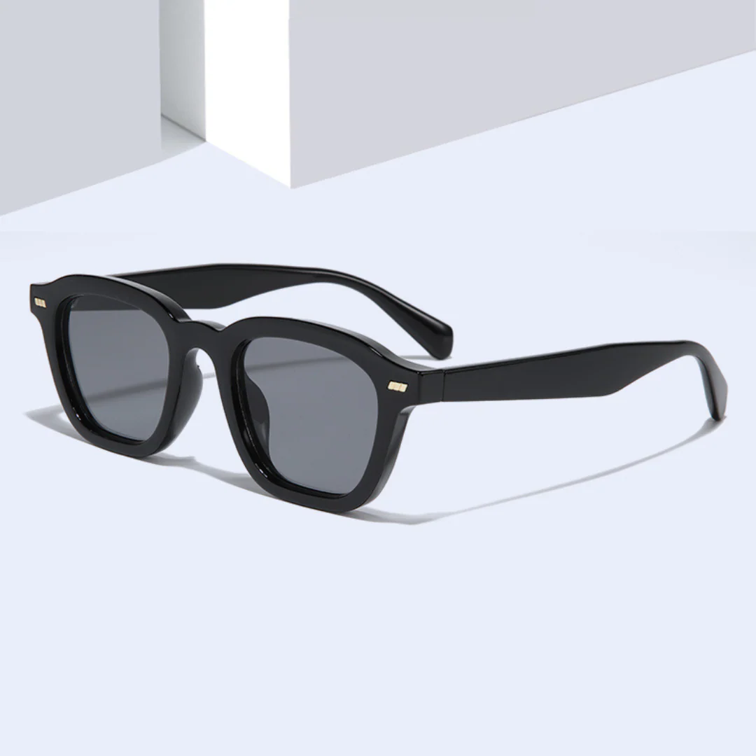 Spark Full Black Rectangle Sunglasses - Image 5