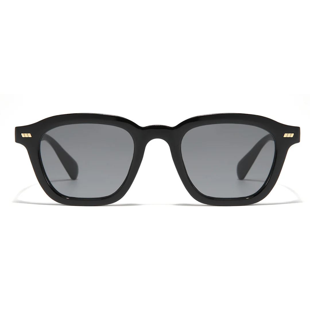 Spark Full Black Rectangle Sunglasses - Image 6