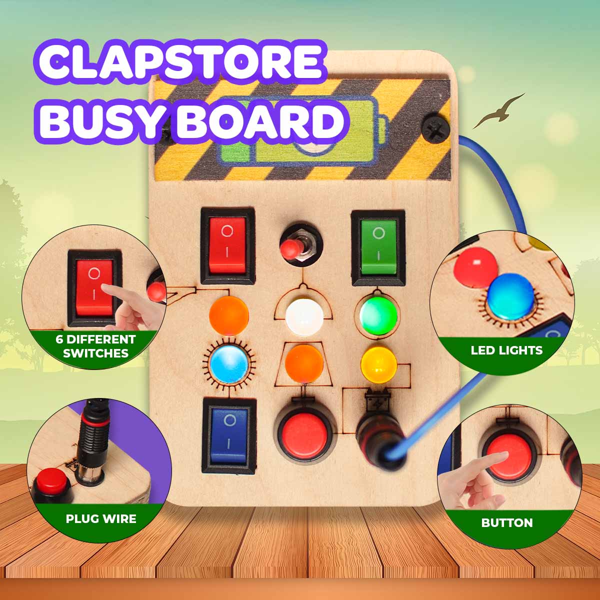 Spark Switch Montessori Busy Board-V1 - Image 3
