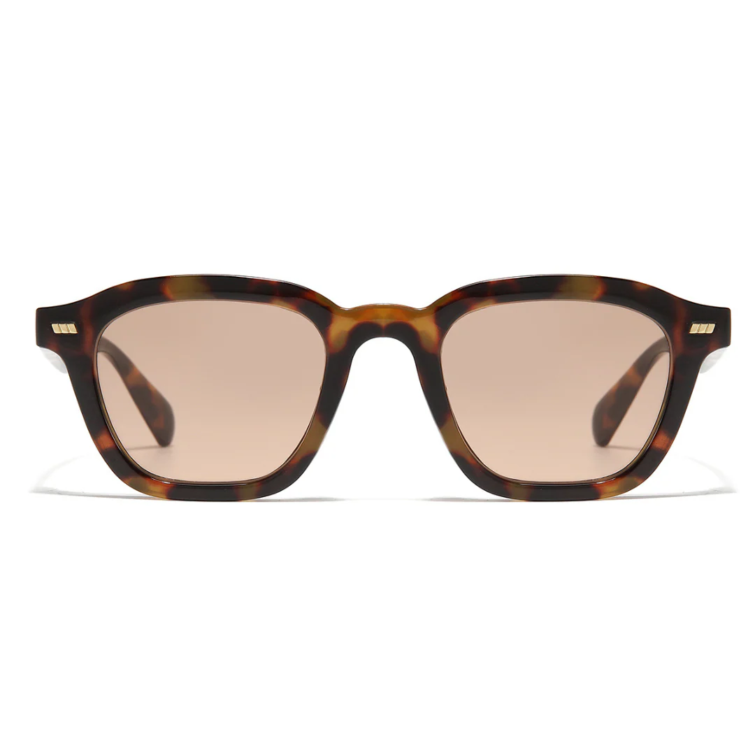 Spark Tortoise Brown Rectangle Sunglasses - Image 6