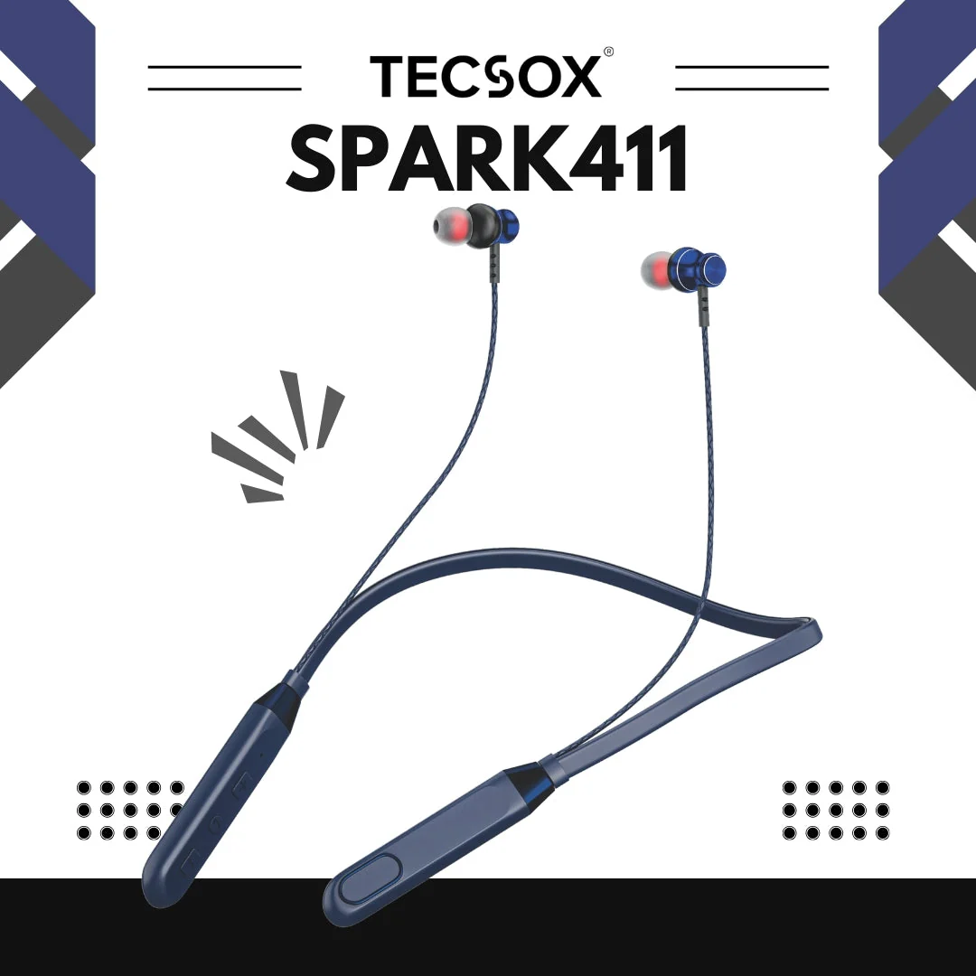 Spark411 Bluetooth Neckband | ENC | 30 Hr | IPX Water Resistant - Image 4