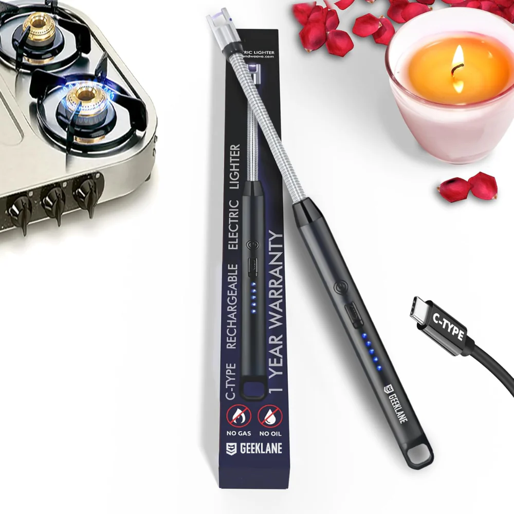 Sparq: USB-C Rechargeable Electric Arc Lighter, Windproof, Flameless & Flexible Neck Lighter for Candles, BBQ, Gas Stove & Outdoor Use - Image 76