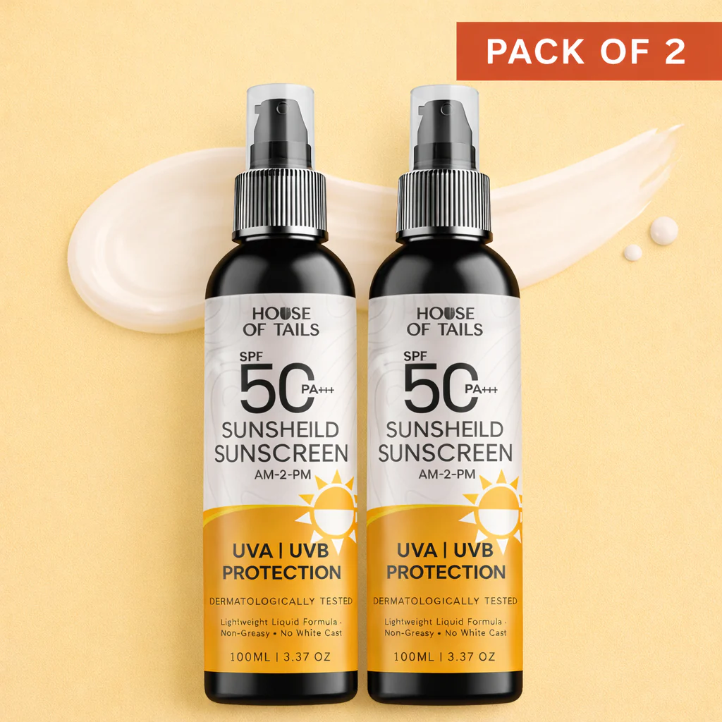 SPF 50 PA+++ Sunscreen Cream Pack of 2 | Lightweight & Non Greasy Sun Protection for All Skin Types