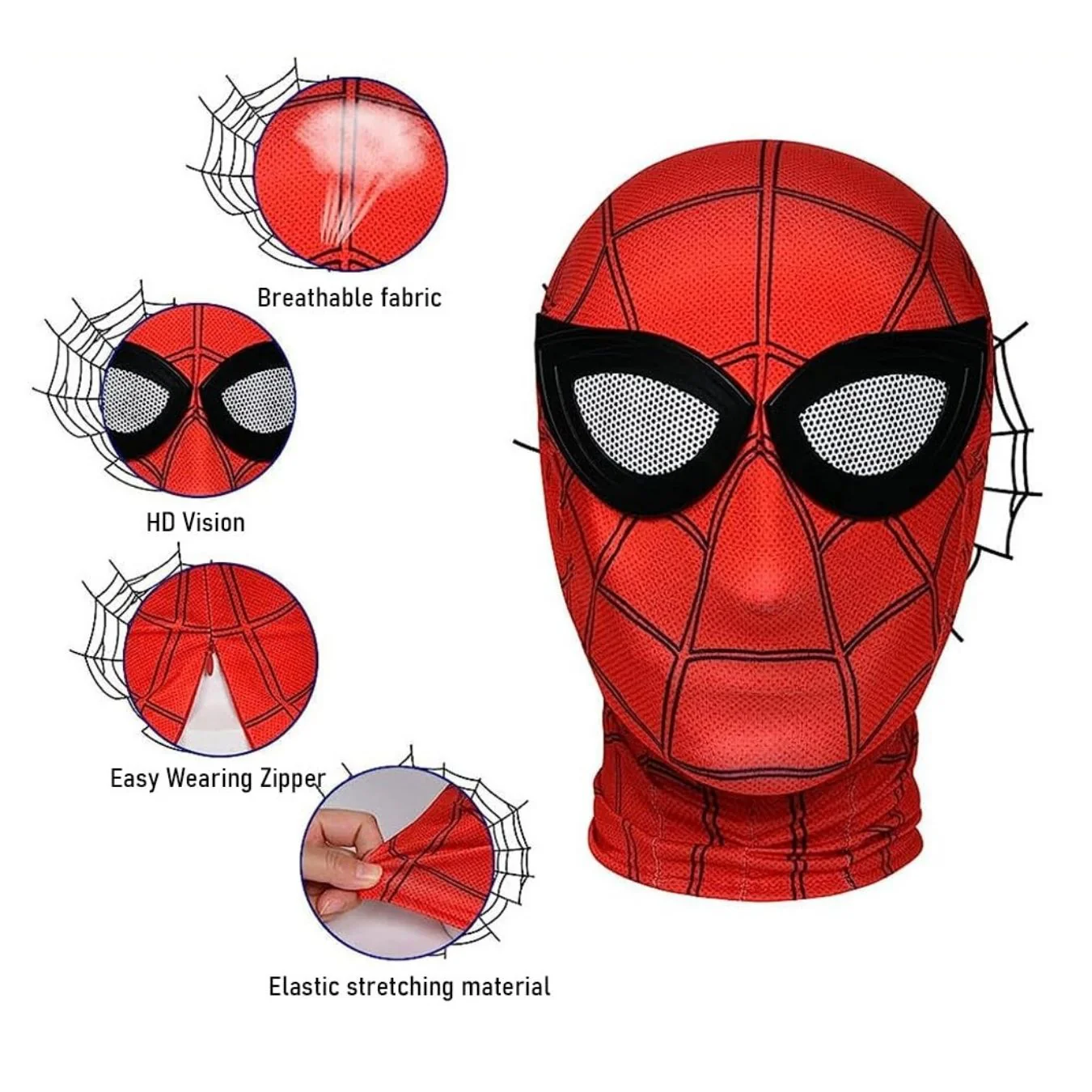 Spiderman Mask (free size) - Image 2